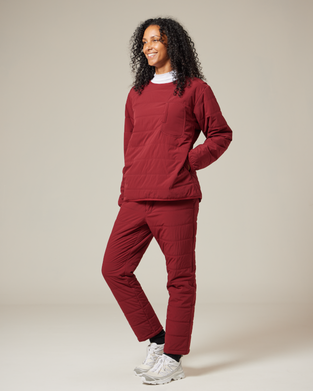 Flexible Insulated Pullover Jacket for Men & Women - Lightweight Winter Outdoor Wear for Hiking, Camping & Daily Commute