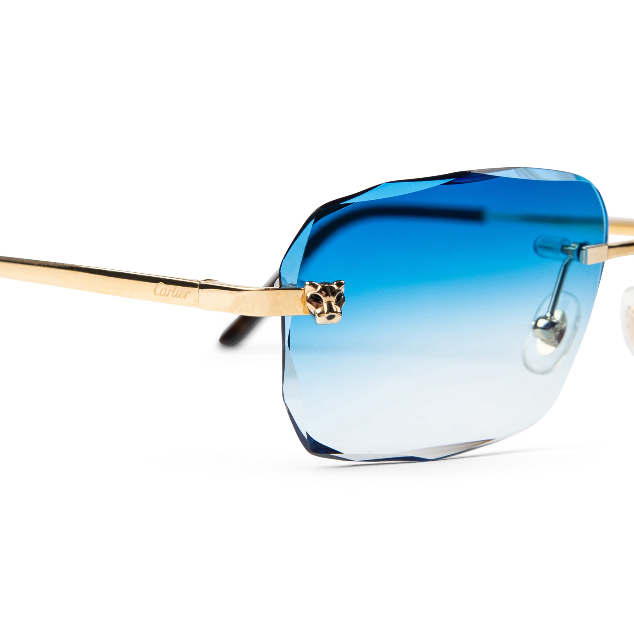 Cartier Panthere De Cartier CT0148O 001 Rimless Sunglasses - Luxury Designer Eyewear for Women & Men | Perfect for Beach, Driving & Fashion Accessories