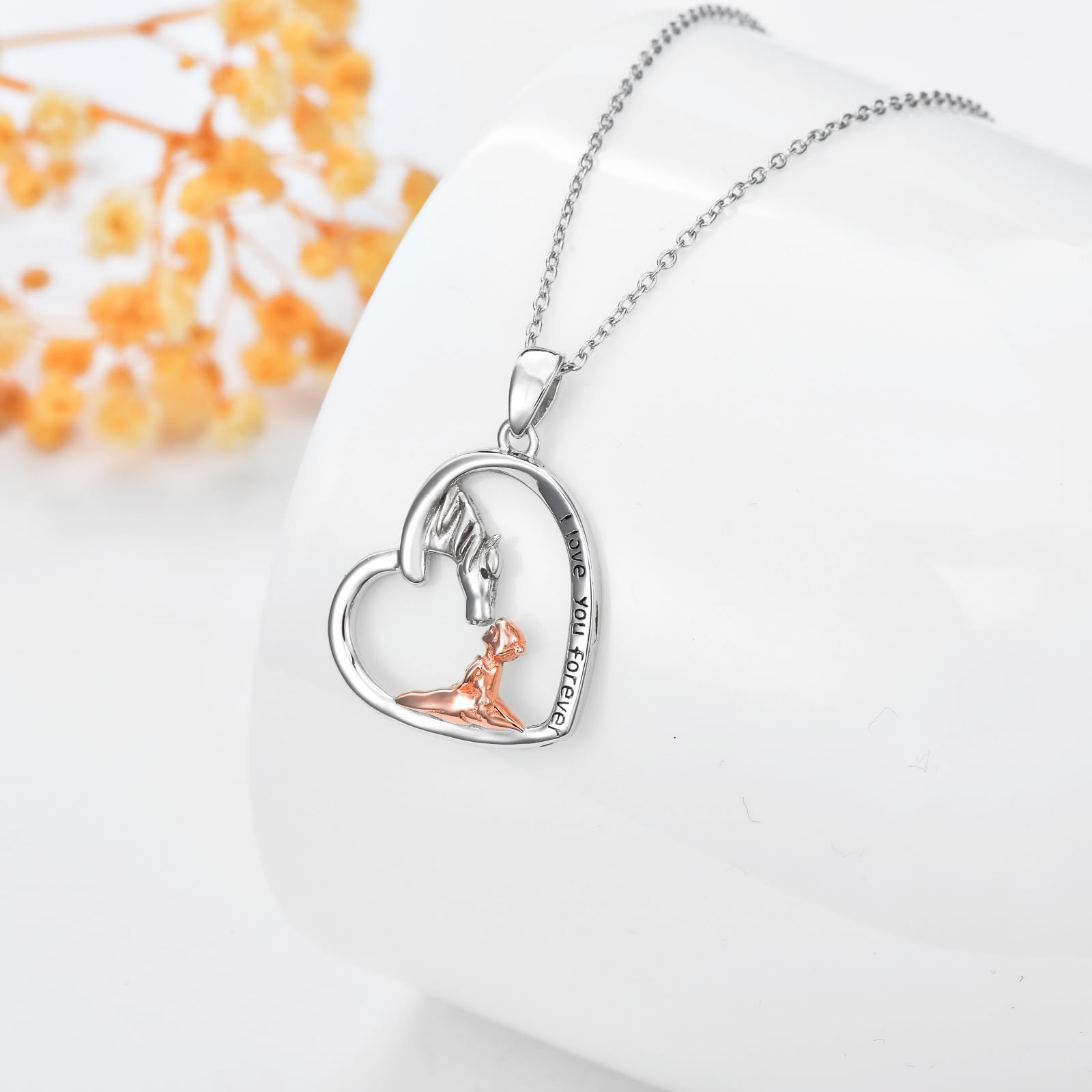 Sterling Silver Horse Pendant Necklace for Women - Elegant Equestrian Jewelry Gift for Horse Lovers, Perfect for Birthdays, Anniversaries & Special Occasions