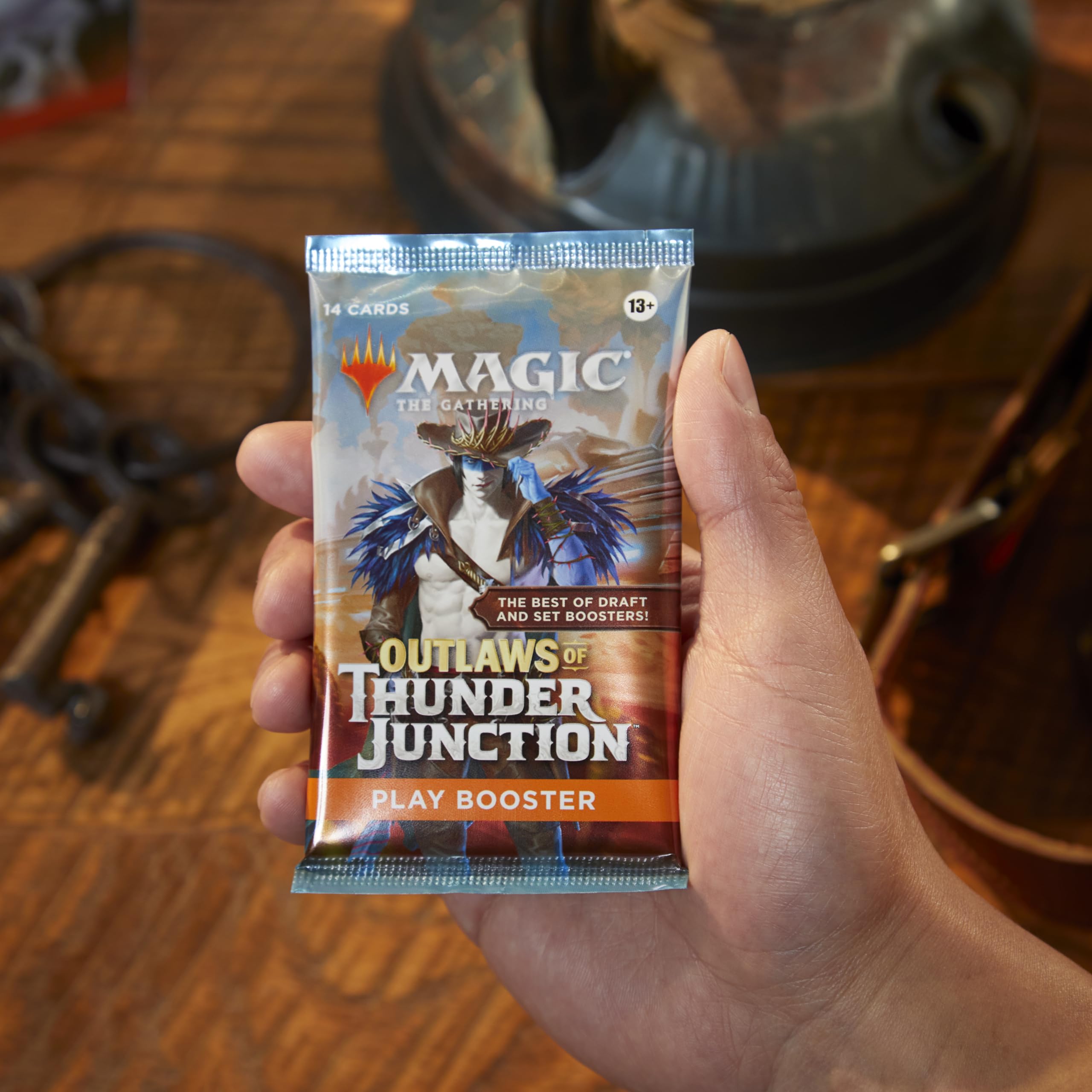 Magic: The Gathering Outlaws of Thunder Junction Play Booster Box - 36 Packs (504 Cards) | MTG Collector's Edition, Trading Card Game for Deck Building & Tournaments | Perfect for Game Nights & Competitive Play