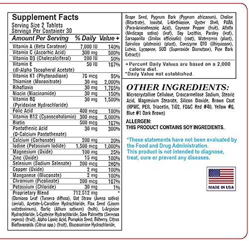 (8 Pack) Esmond Natural Men's Vitality Complex - Advanced Multivitamin & Mineral Supplement for Energy, Stamina & Overall Health | GMP Certified, NPA Approved, Made in USA | 480 Tablets for Daily Wellness & Active Lifestyle Support