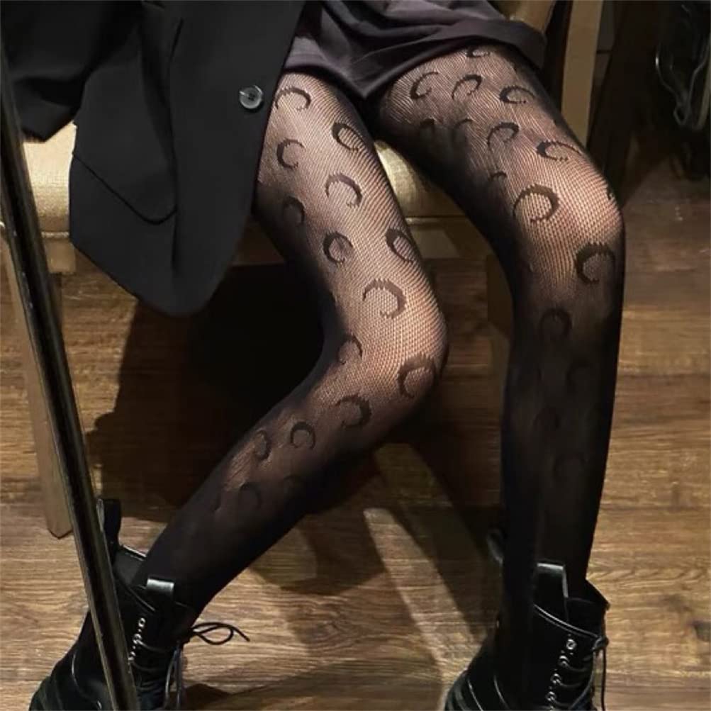 Goth Fishnet Socks Punk Skull Tights Sheer Pantyhose Stockings for Women - Gothic Fashion, Halloween Costume, Punk Outfits & Nightclub Wear