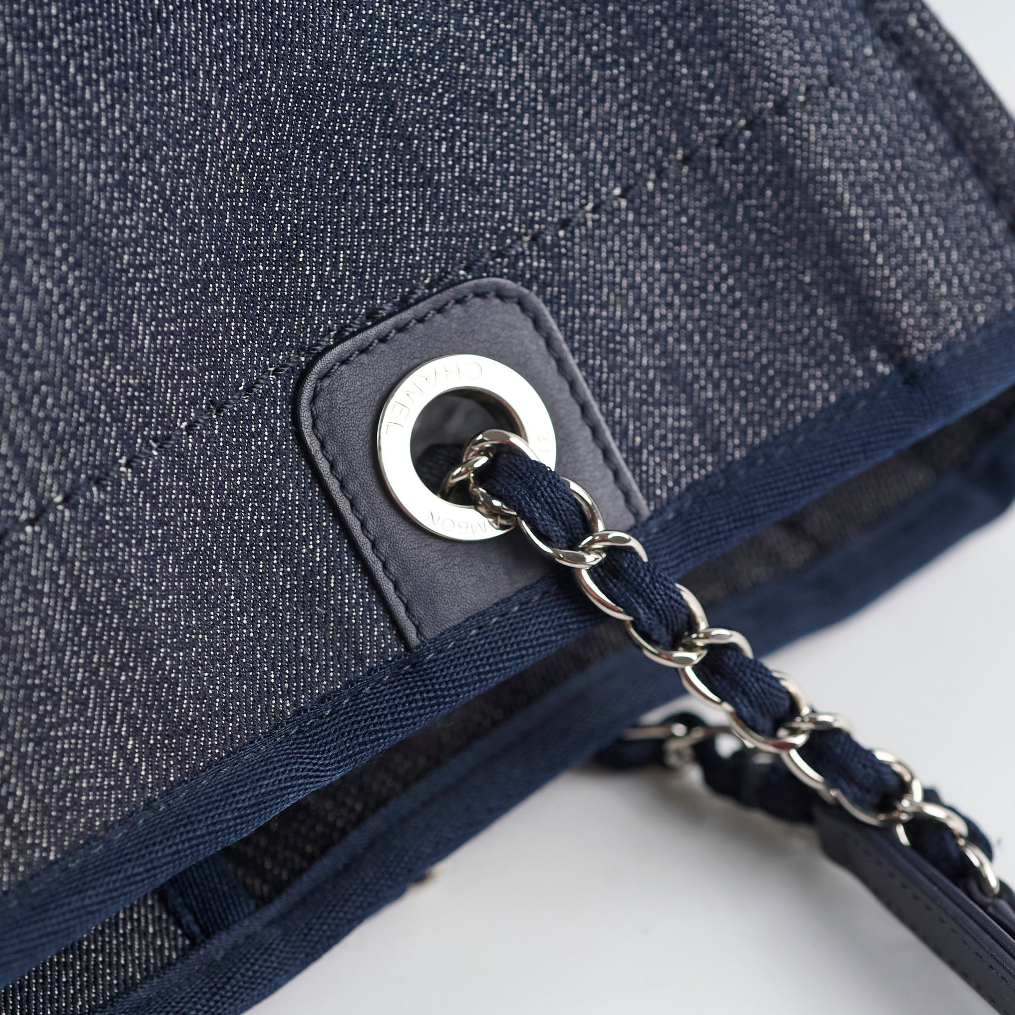 Chanel Small Deauville Tote Bag in Navy Blue - Luxury Designer Handbag for Women, Perfect for Work, Travel & Everyday Use