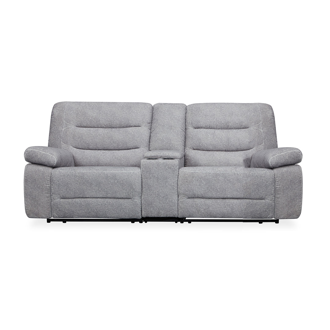 Premium Power Reclining Loveseat with USB Console - Modern Comfort for Living Room, Home Theater & Small Spaces (Brown Faux Leather)