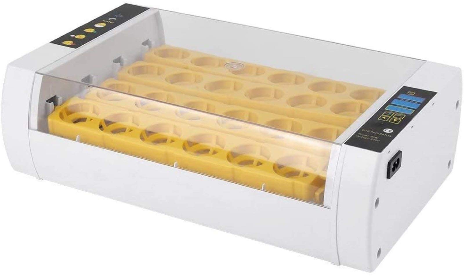 BYCDD Automatic Egg Incubator for 24 Eggs - Digital Temperature Control & Auto Turner - Intelligent Poultry Hatcher for Chickens, Ducks, Geese & Birds | Perfect for Home Farming, Hatching Projects & Backyard Poultry Raising