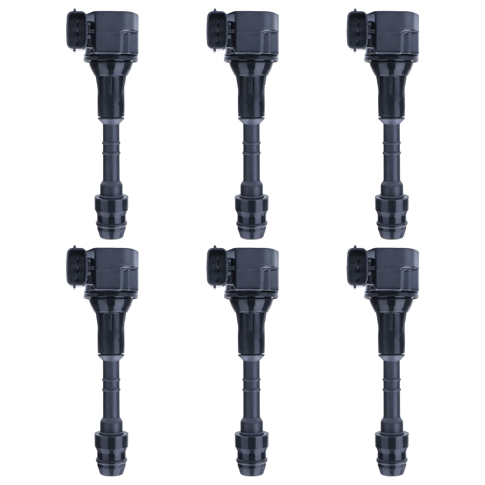 6 Pack MAYASAF UF349x6 Ignition Coil - Compatible with Nissan Altima, 350Z, Frontier, Maxima, Murano, Pathfinder, Quest, Xterra, Armada & Infiniti I35 QX4 (Replaces UF349, C1406, 5C1403) - Perfect for Engine Performance & Smooth Driving Experience
