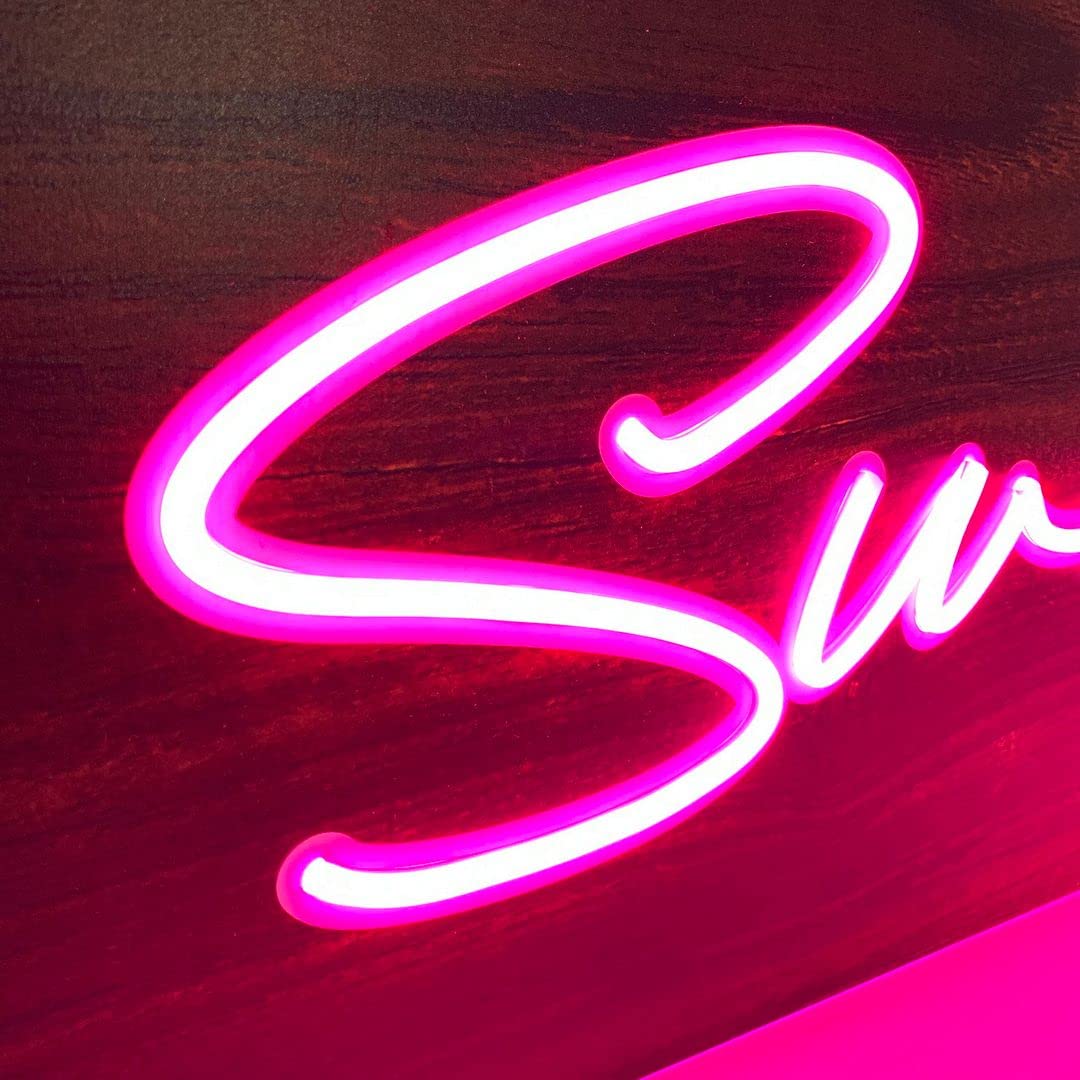 Sweet Dreams Neon Signs for Wall Decor - Custom LED Bedroom Lights, Home & Aesthetic Room Decor - Perfect for Wedding, Party, Bathroom & Kitchen Lighting | Create Cozy Ambiance for Relaxation & Entertainment