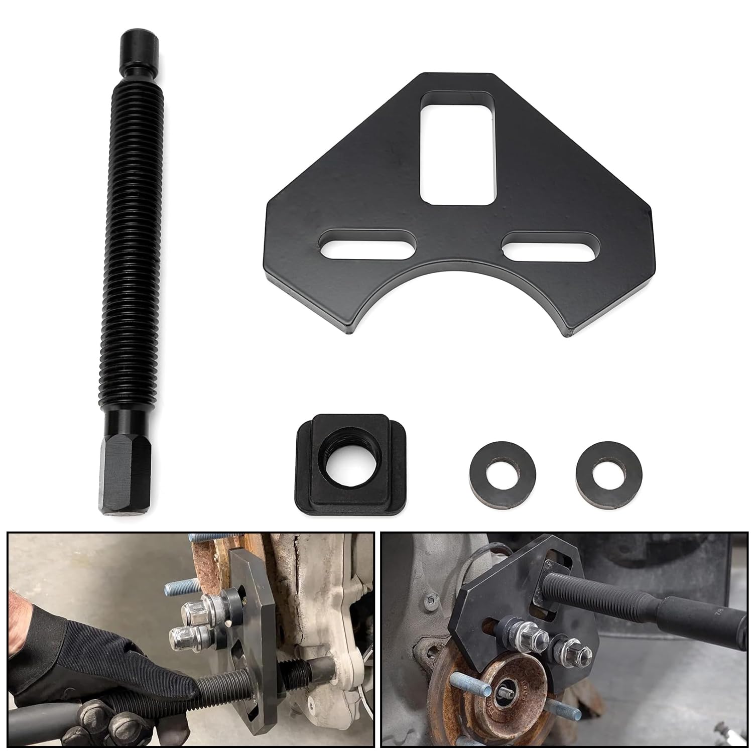 40100 Universal Hub Remover Tool Kit - Professional Bearing Removal Tool for 5/6/8 Lug Hub Assemblies on Cars & Trucks | Perfect for DIY Auto Repair & Maintenance