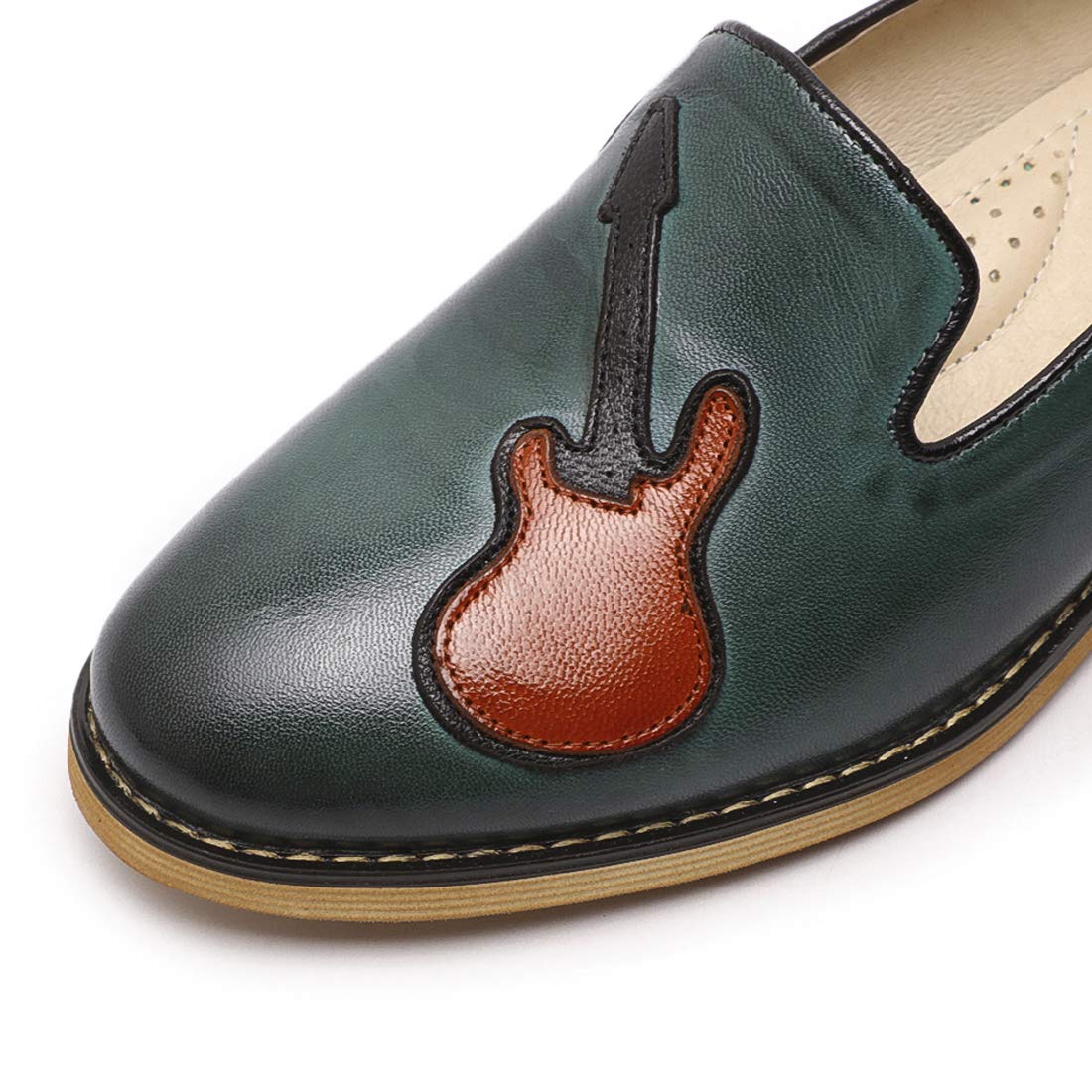 Women's Leather Penny Loafers Slip On Flats - Comfortable Office & Casual Shoes for Ladies - Perfect for Work, Travel and Everyday Wear