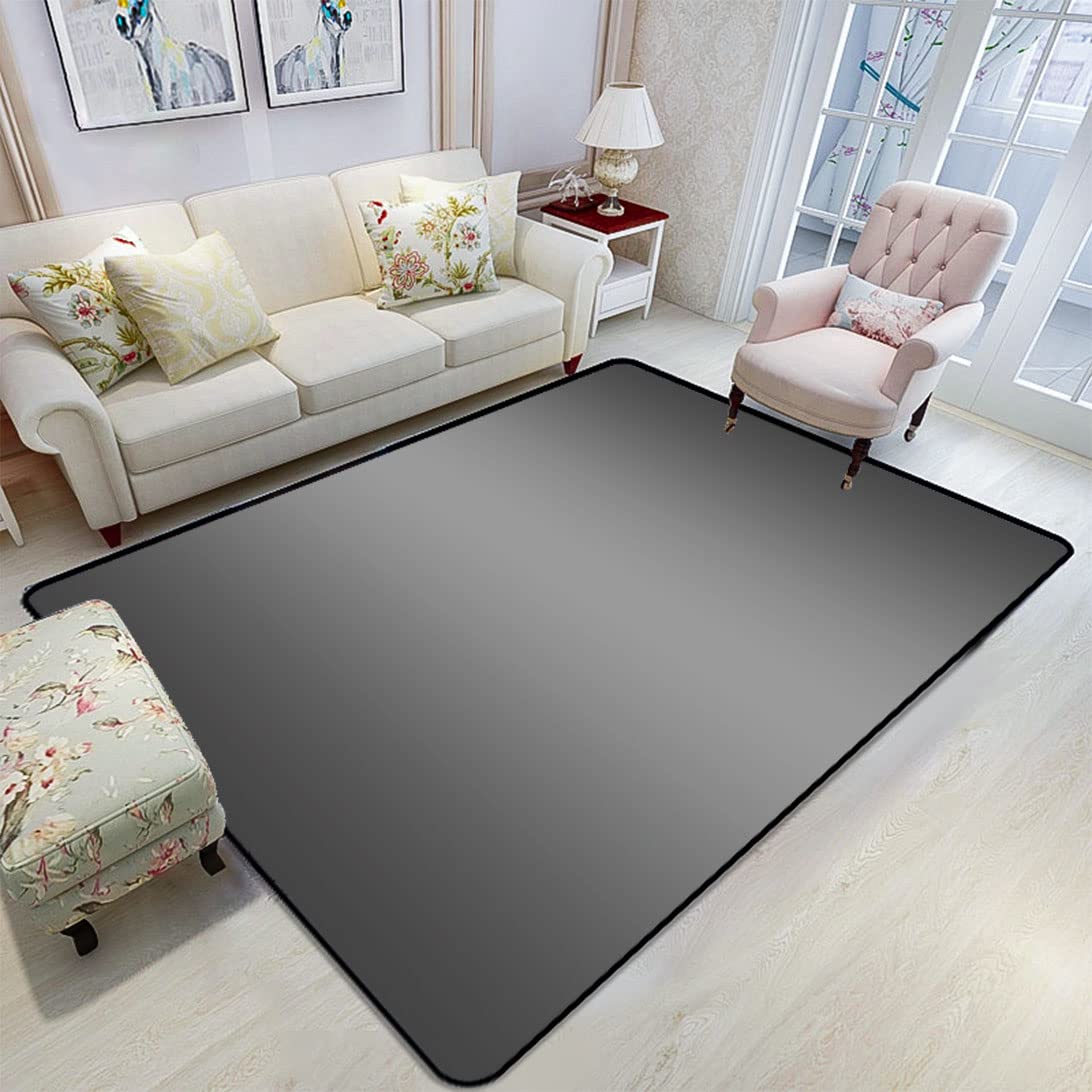Soft Cute Dark Gray Smoke Industry Themed Area Rug - 5' x 6' Modern Apartment Decor for Boys, Girls, Kids & College Dorms - Perfect for Living Room, Bedroom & Nursery