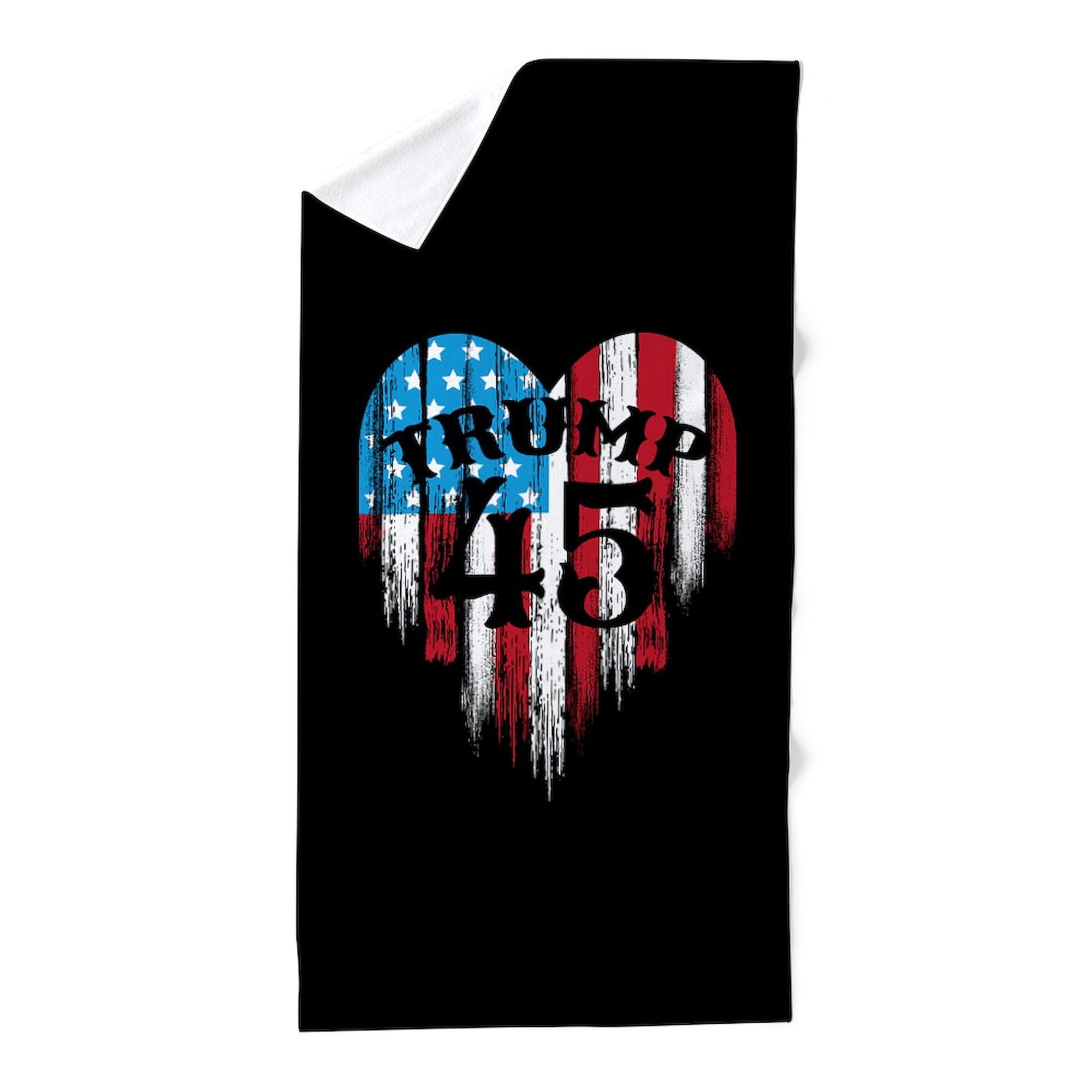 Trump America Large Beach Towel - Soft, Absorbent & Unique Patriotic Design | Perfect for Pool, Beach, Picnics & Outdoor Activities