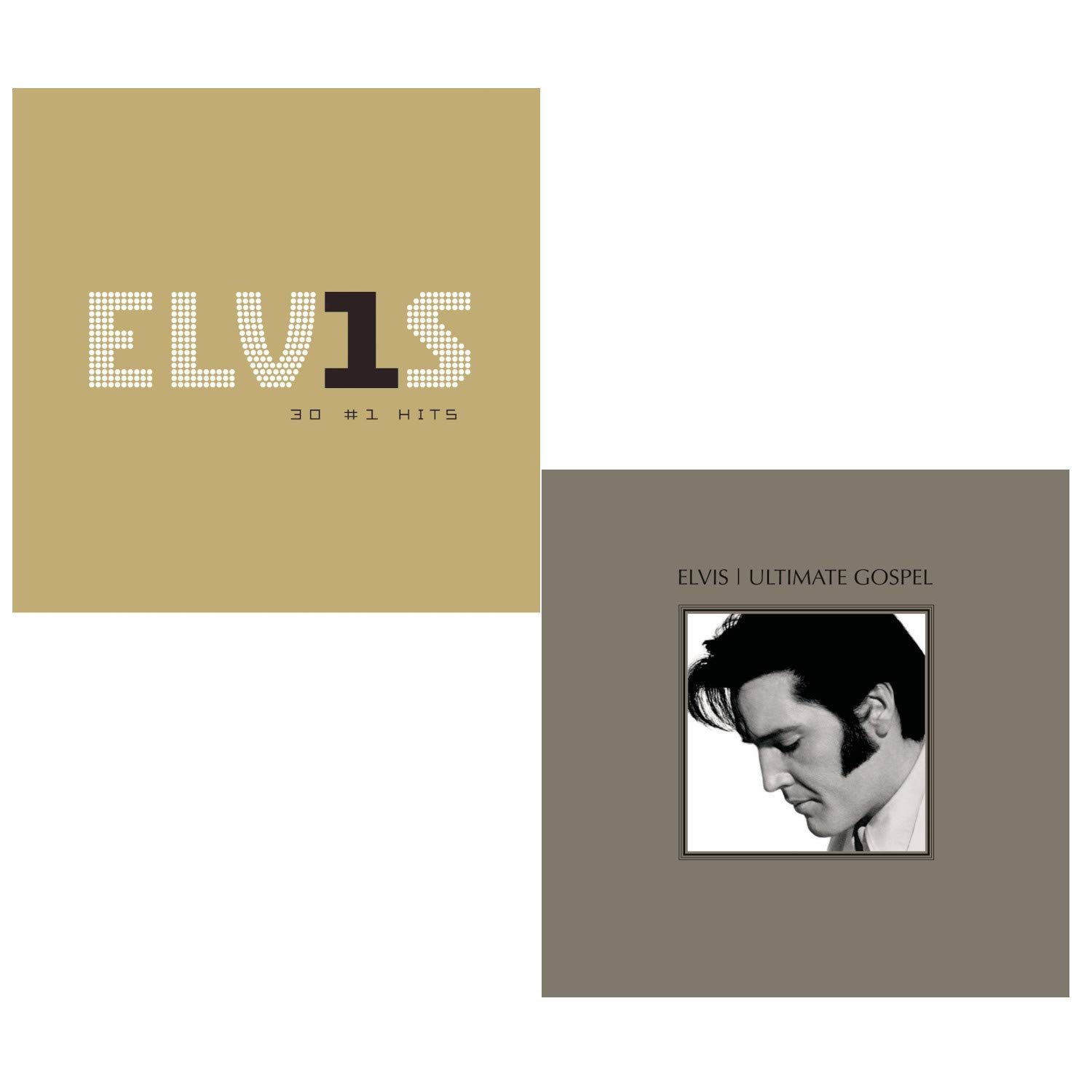 Elvis Presley Greatest Hits Album - 30 Number 1 Songs & Ultimate Gospel Collection - 2 CD Set for Home, Car, and Party Music Playback