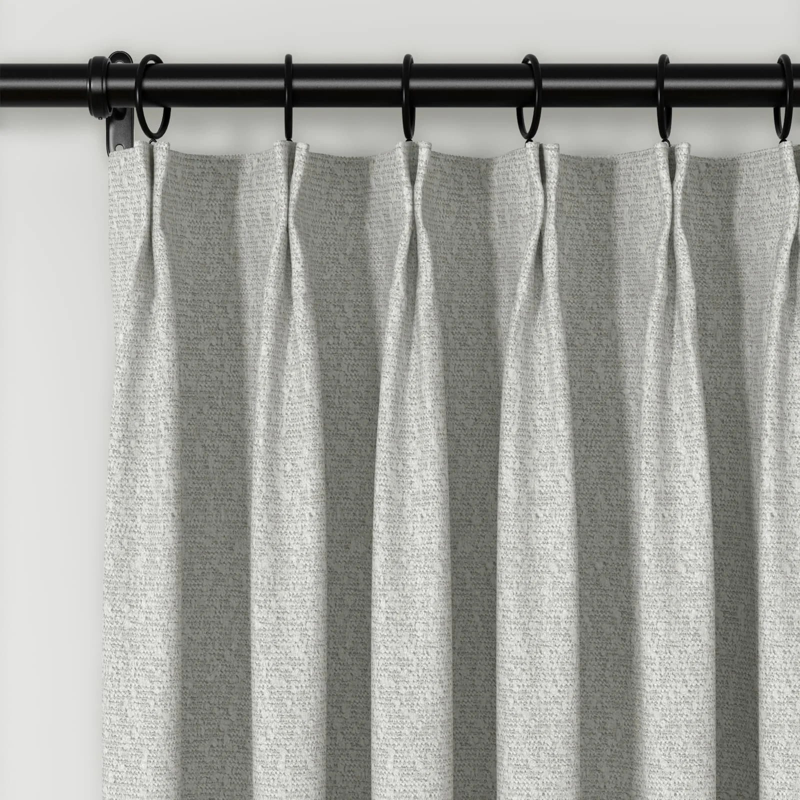 Lydia Rove Jacquard Pleated Curtains for Living Room & Bedroom - Elegant Window Treatments for Home Decor