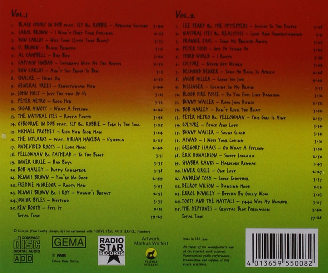 Reggae Music Collection - Various Artists - Radio Star Records - 55008 - Perfect for Parties, Relaxation & Caribbean Vibes