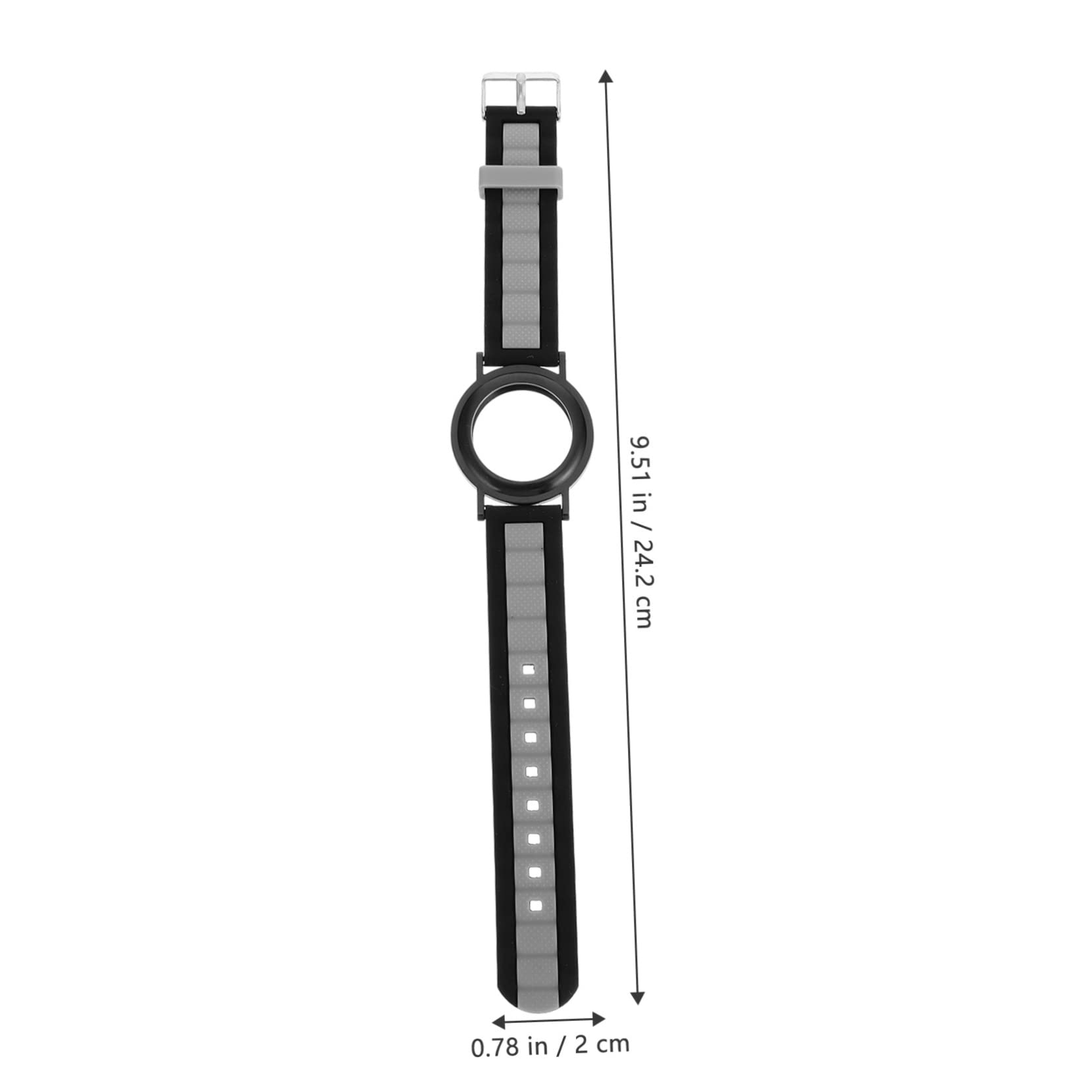 GAROZATION Silicone Watch Band Replacement - Soft Durable Strap Wristband for Fitness Tracking Watches, Universal Watch Cover Case (Perfect for Running, Swimming & Daily Wear)