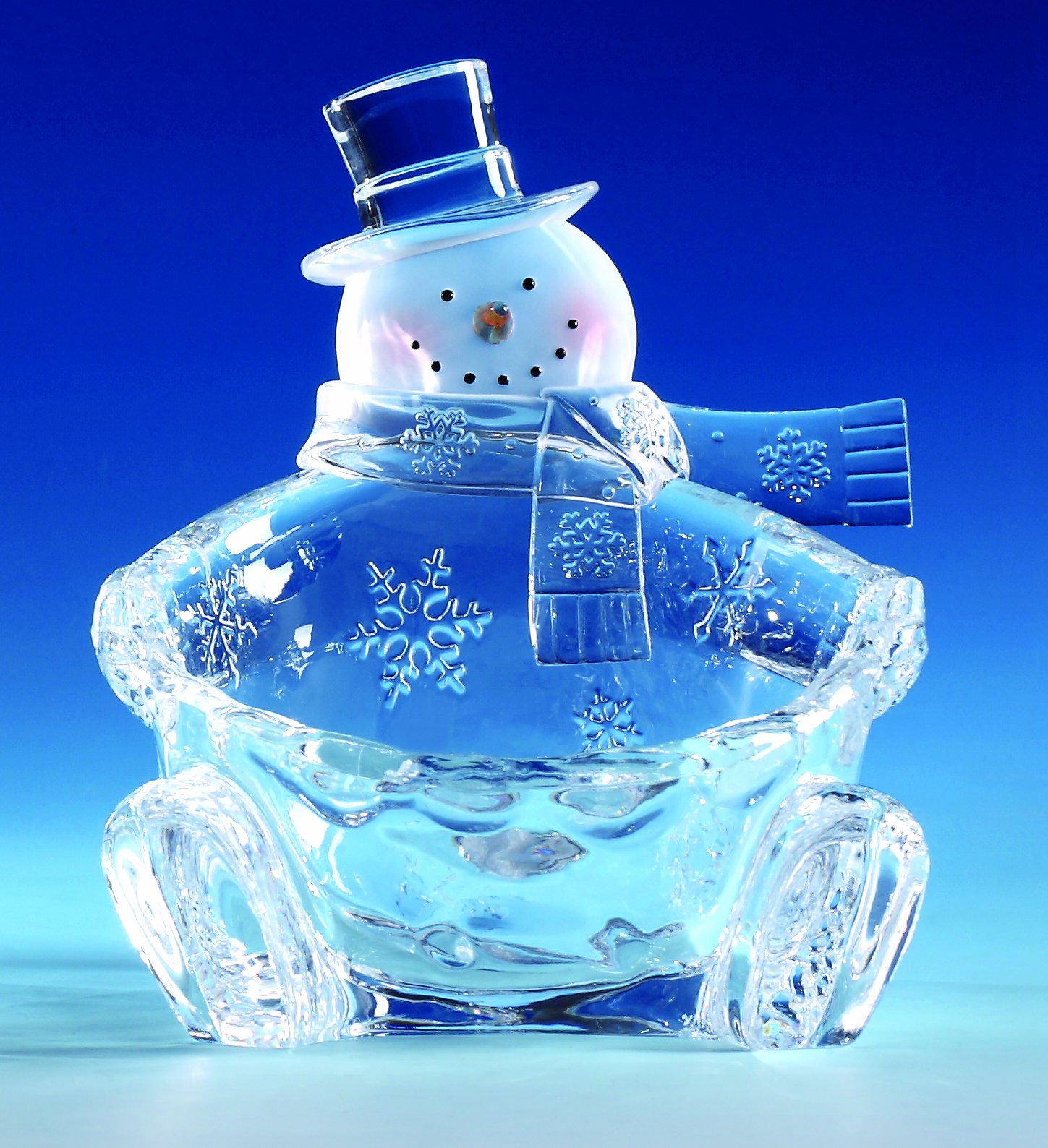 Snowman Holiday Candy Bowl - Festive Christmas Party Decor for Candy, Treats & Snacks - Perfect for Holiday Gatherings, Office Parties & Home Decor
