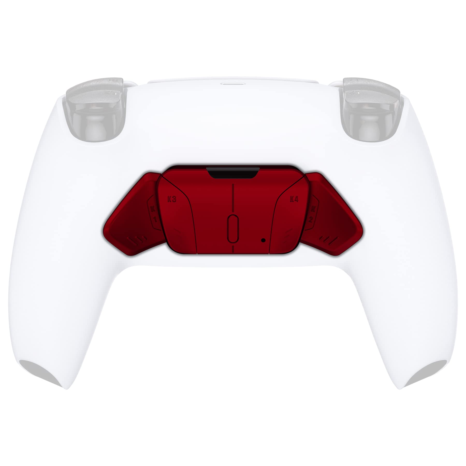 eXtremeRate K1 K2 K3 K4 Back Buttons for PS5 Controller - Replacement Tasti Posteriori for Rise4 Remap Kit (Scarlet Red) - No Remap Board/Cables/Case - Perfect for Competitive Gaming & FPS Shooters