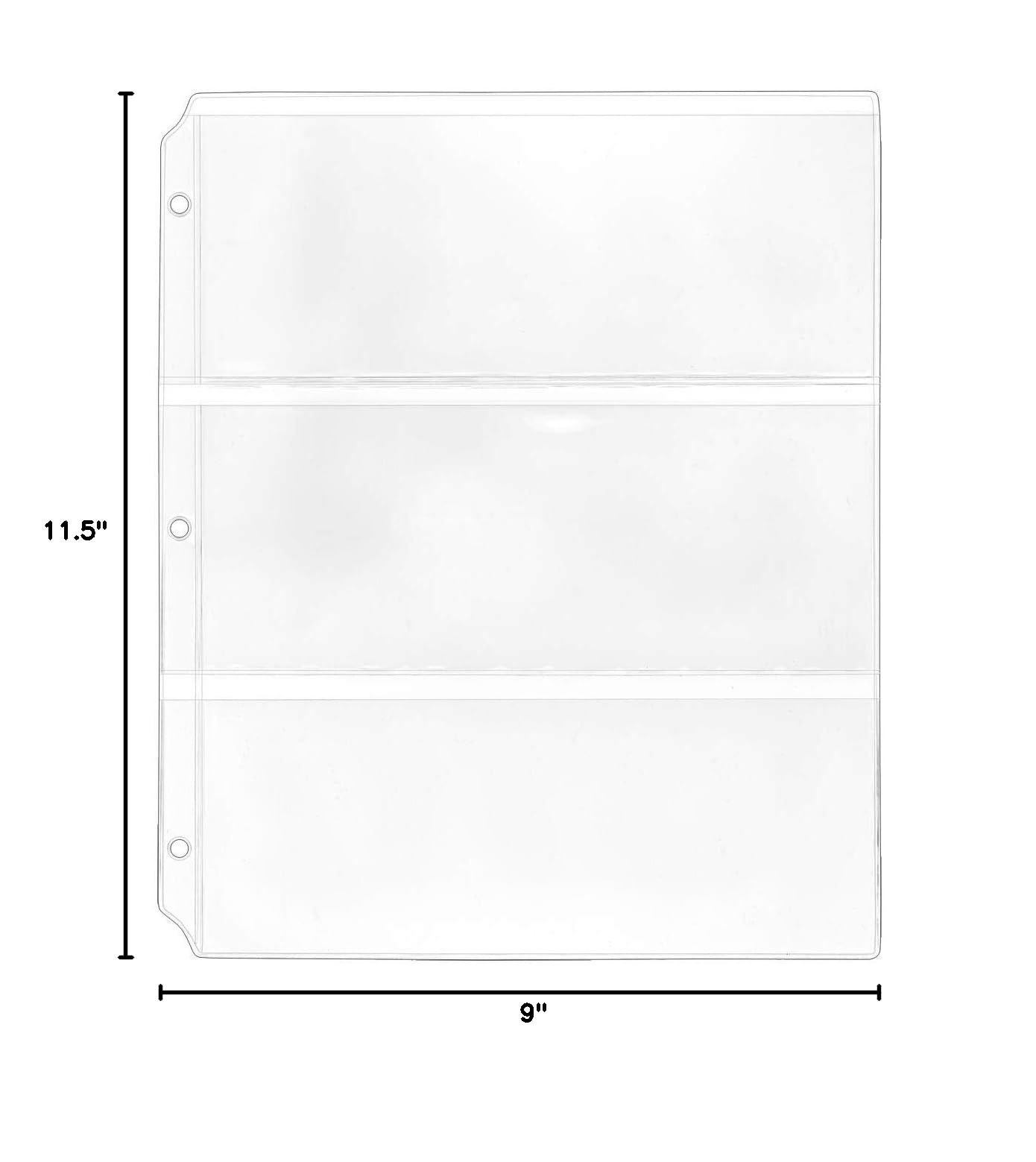 StoreSMART 3-Ring Binder Collector's Envelope Pages - 3.5