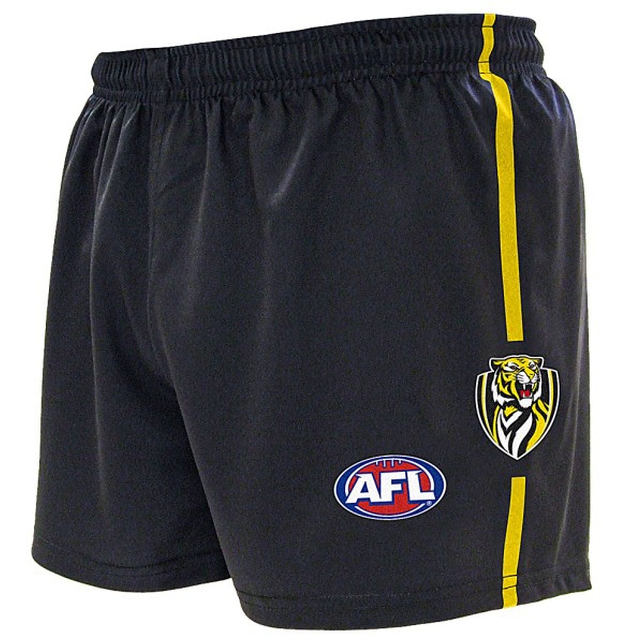 Burley Sekem Richmond Tigers AFL Replica Kids Shorts - Official AFL Football Shorts for Boys & Girls - Perfect for Games, Training & Fan Support