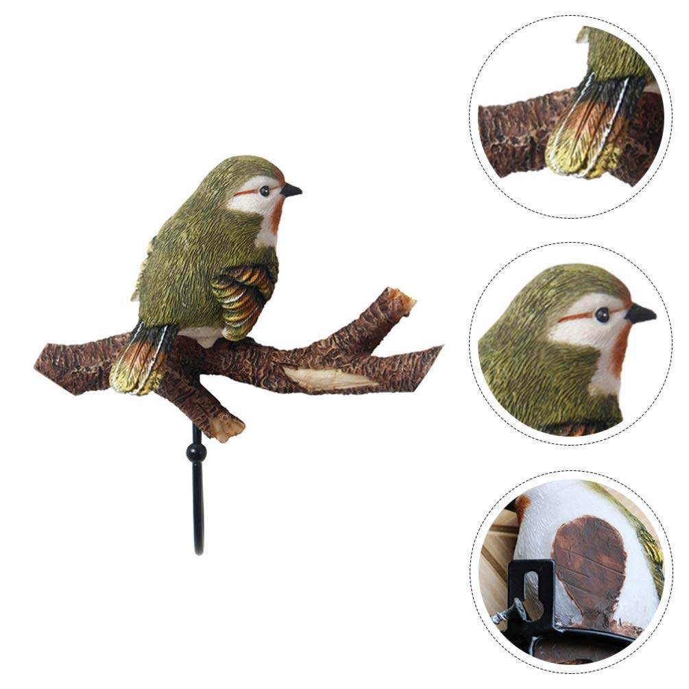 Stylish Bird-Shaped Wall Hook - Decorative Coat & Hat Hanger - Durable Resin Wall Mounted Hook for Entryway, Bedroom, or Bathroom Organization
