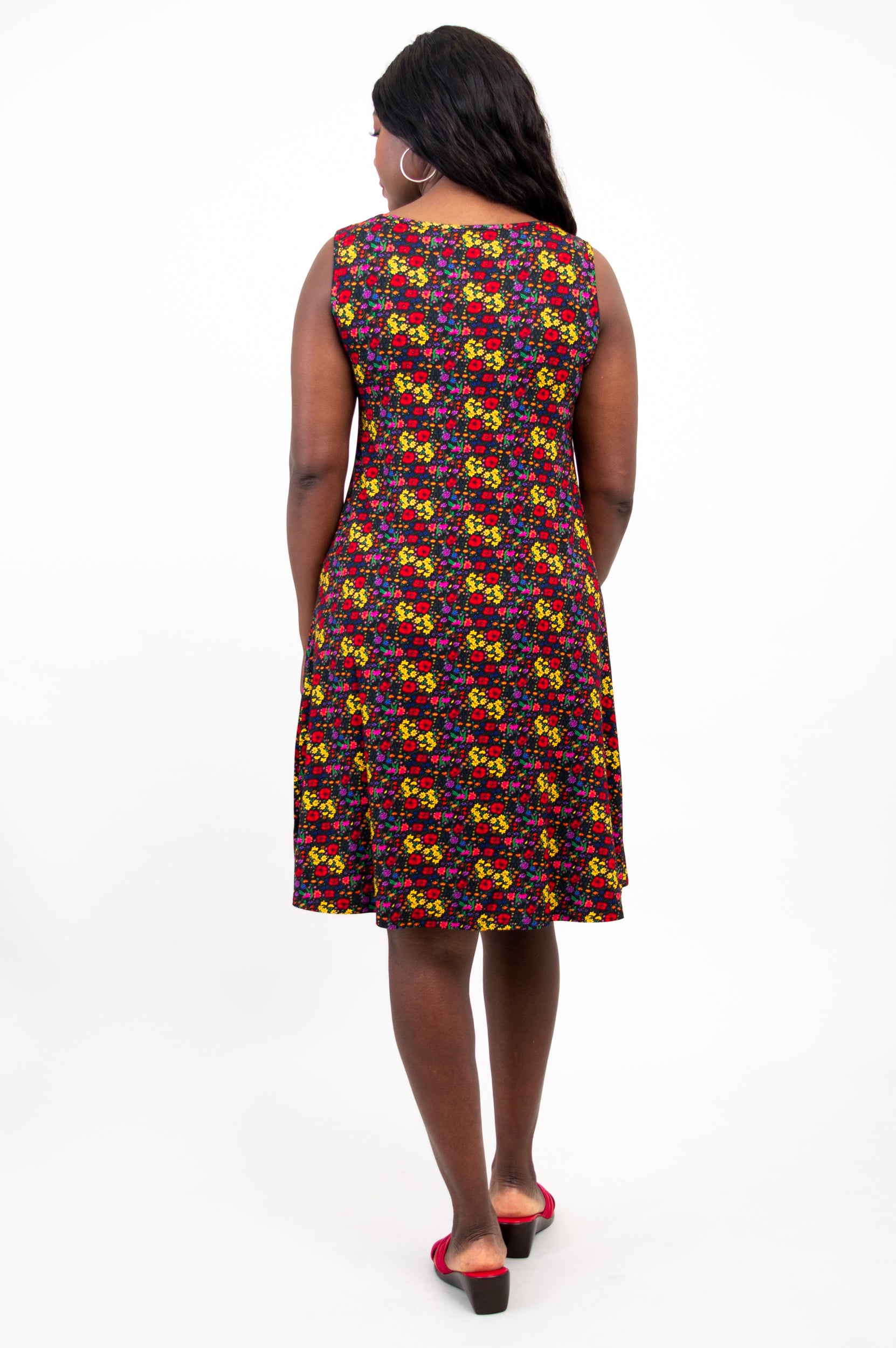 Lanai Sleeveless Midi Dress - Summerland Bamboo Fabric - Women's Flowy Beach Dress for Vacation & Outdoor Parties