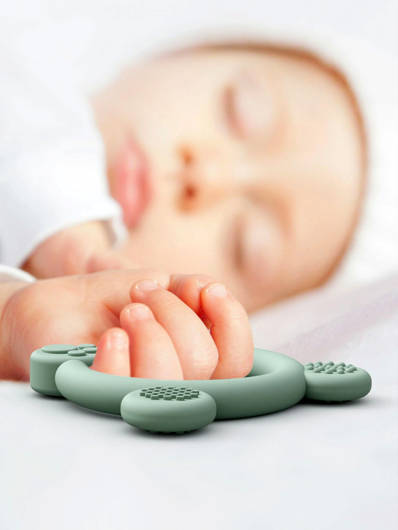 PandaEar 3 Pack Silicone Baby Teething Toys - BPA Free Teether Rings for 0-12 Months Infants, Relieves Sore Gums | Perfect for Home, Travel & Daycare Use