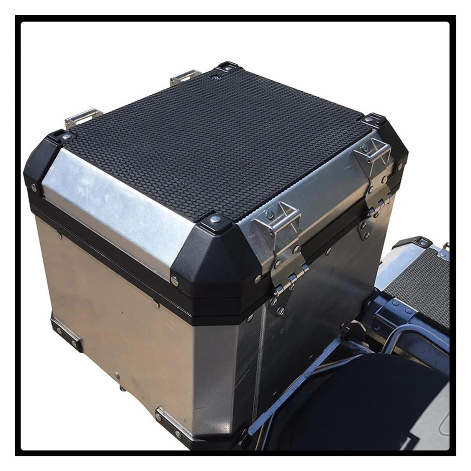 Motorcycle PVC Leather Luggage Tail Box Side Cushion Pad - Compatible with BMW R1200GS LC Adventure, R1250GS, F700GS, F800GS, F750GS Hard Luggage (Size B) - Waterproof Storage for Adventure Riding & Long-Distance Travel
