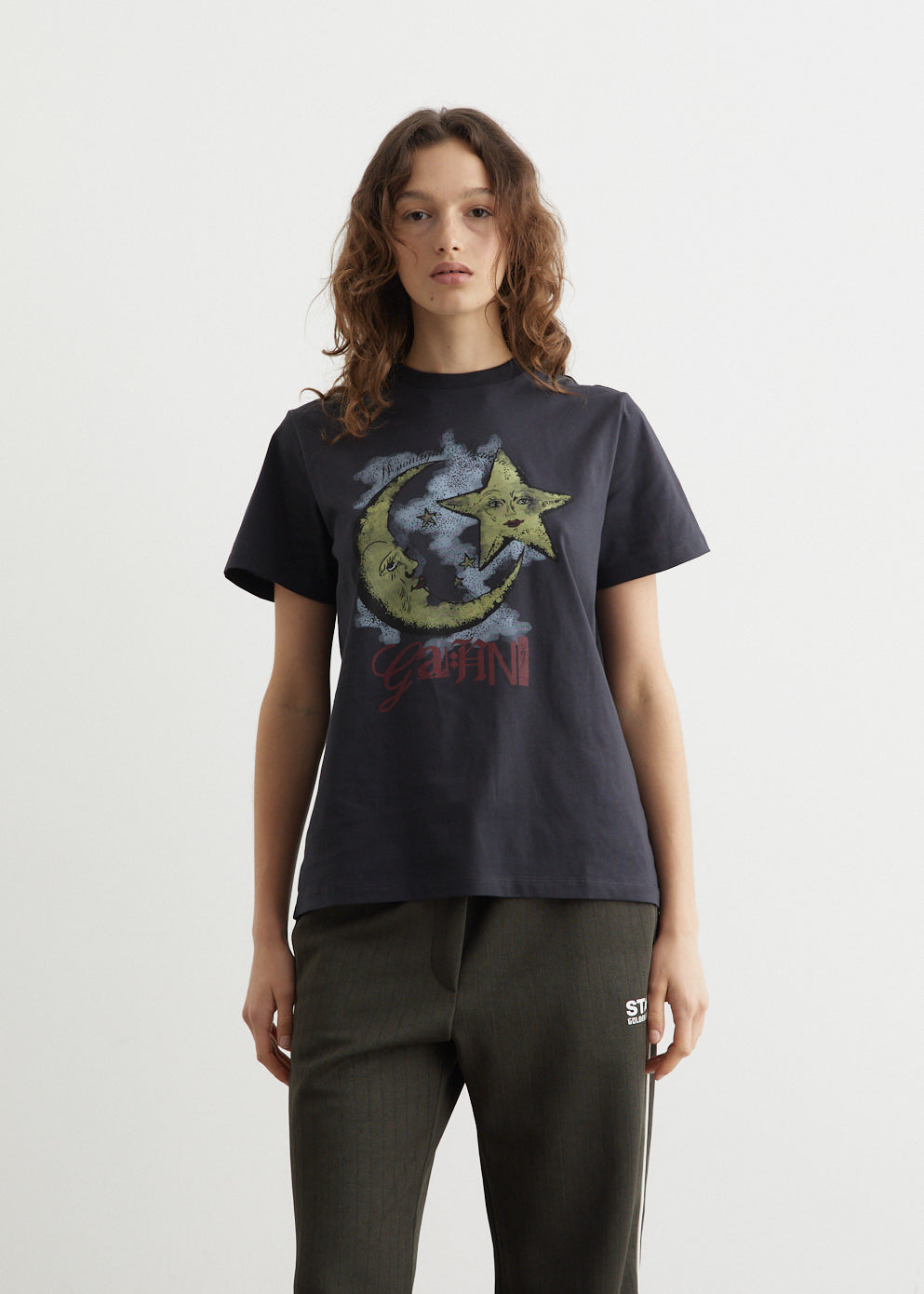 Soft Basic Jersey Moonlight Relaxed T-Shirt for Women & Men - Comfortable Casual Wear for Lounge, Sleep & Everyday Outfits