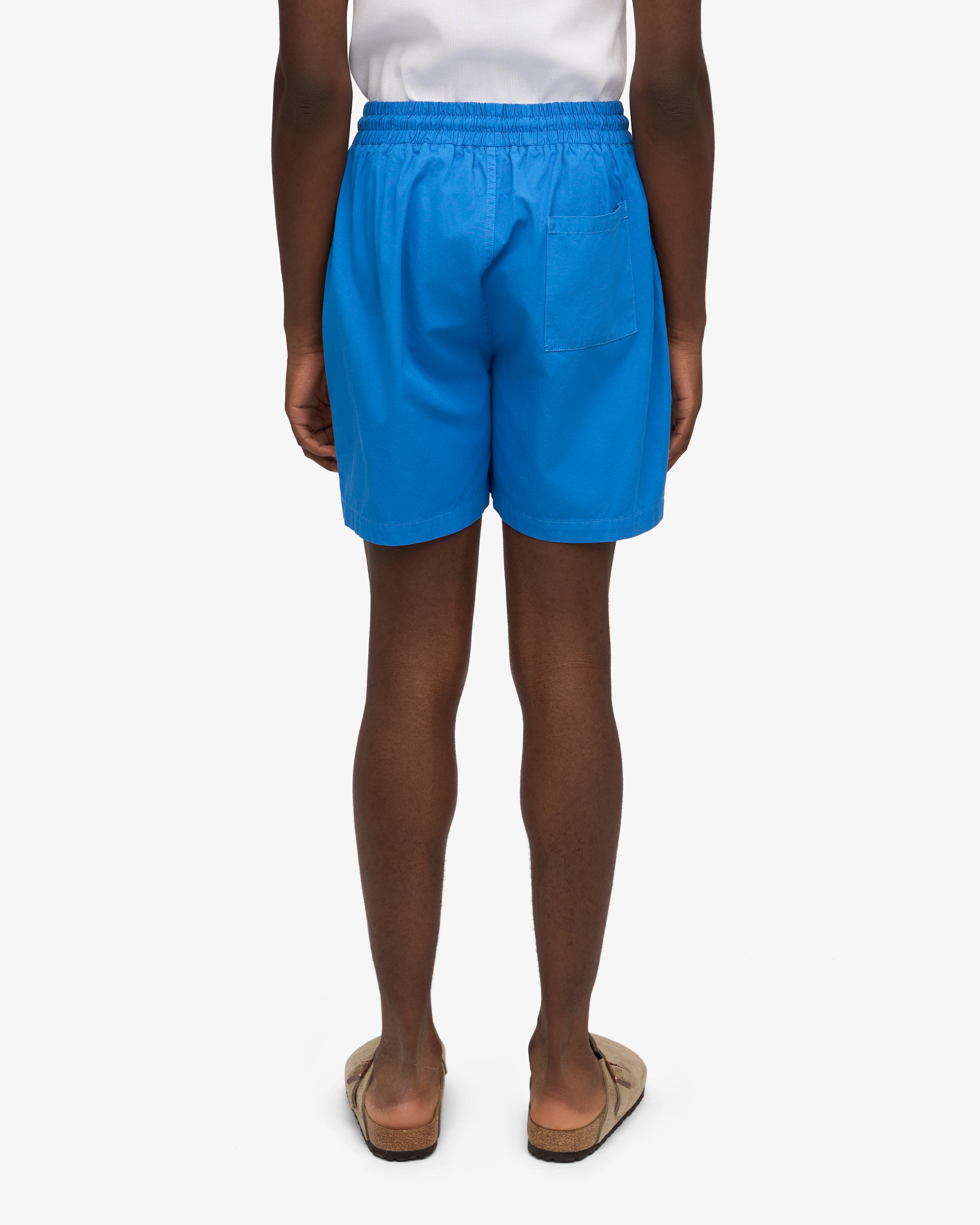 Organic Twill Shorts for Men & Women | Comfortable & Eco-Friendly Pacific Blue Casual Shorts | Perfect for Summer, Travel & Outdoor Activities
