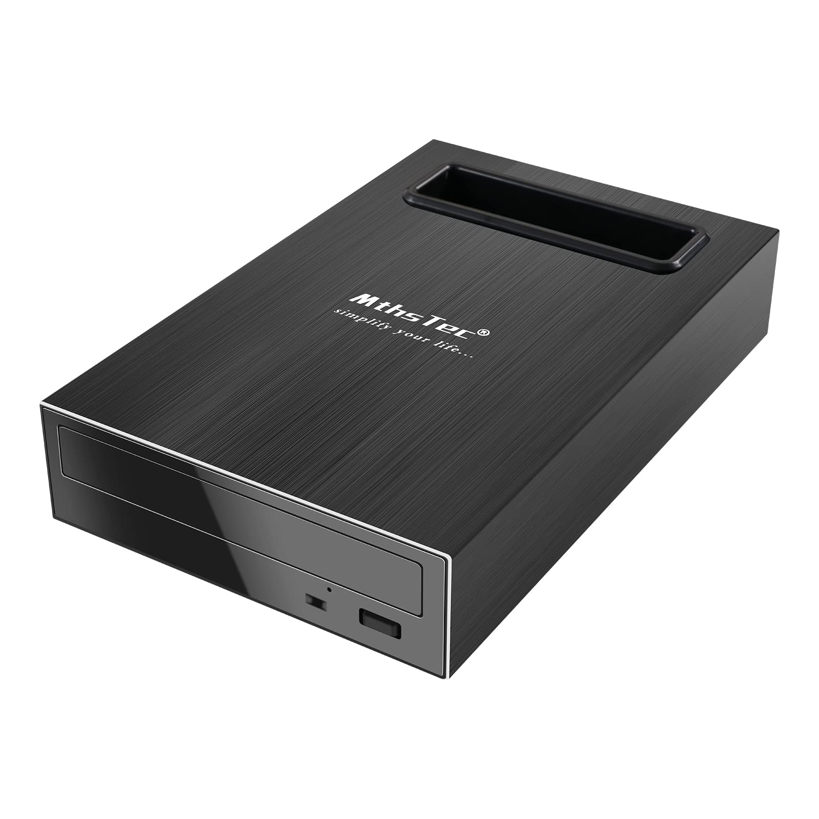 4-in-1 External Blu-ray Drive with USB 3.0 & Type-C - 16X DVD/CD Burner, Optical Drive, HDD Enclosure & USB Hub - Compatible with Mac & PC - Perfect for Home Theater, Office Work & Data Backup