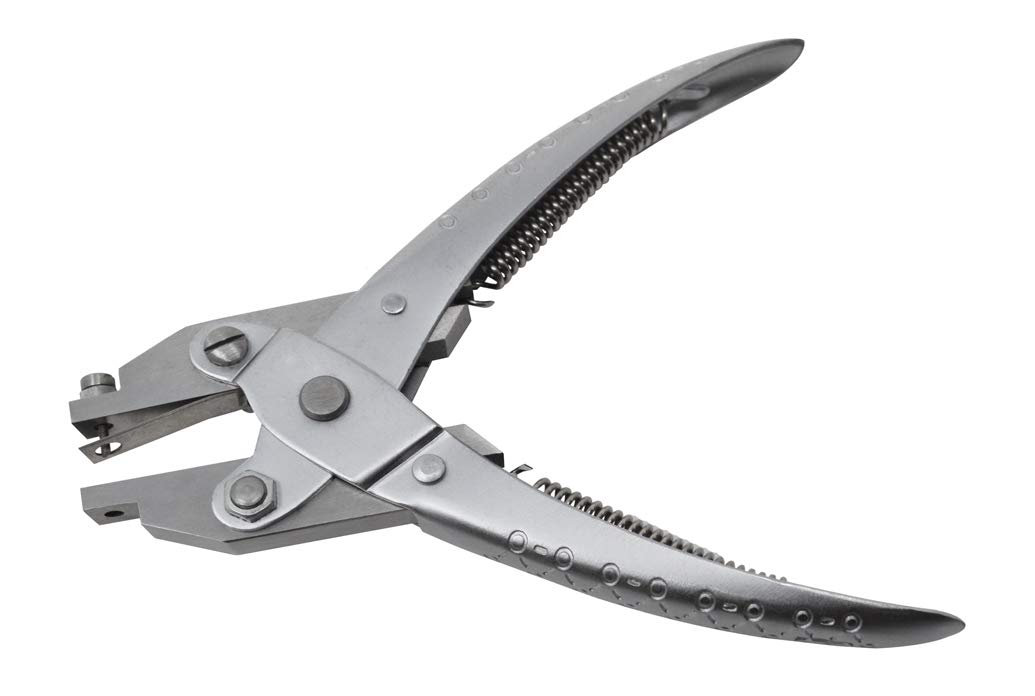 Parallel-Action Hole Punching Pliers - Heavy Duty Metal Sheet Cutter & Jewelry Making Tool for DIY Craft, Leatherworking, and Metal Fabrication Projects