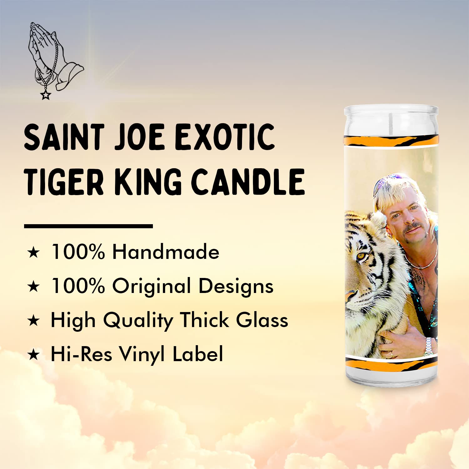 Joe Exotic Tiger King Prayer Candle - 8