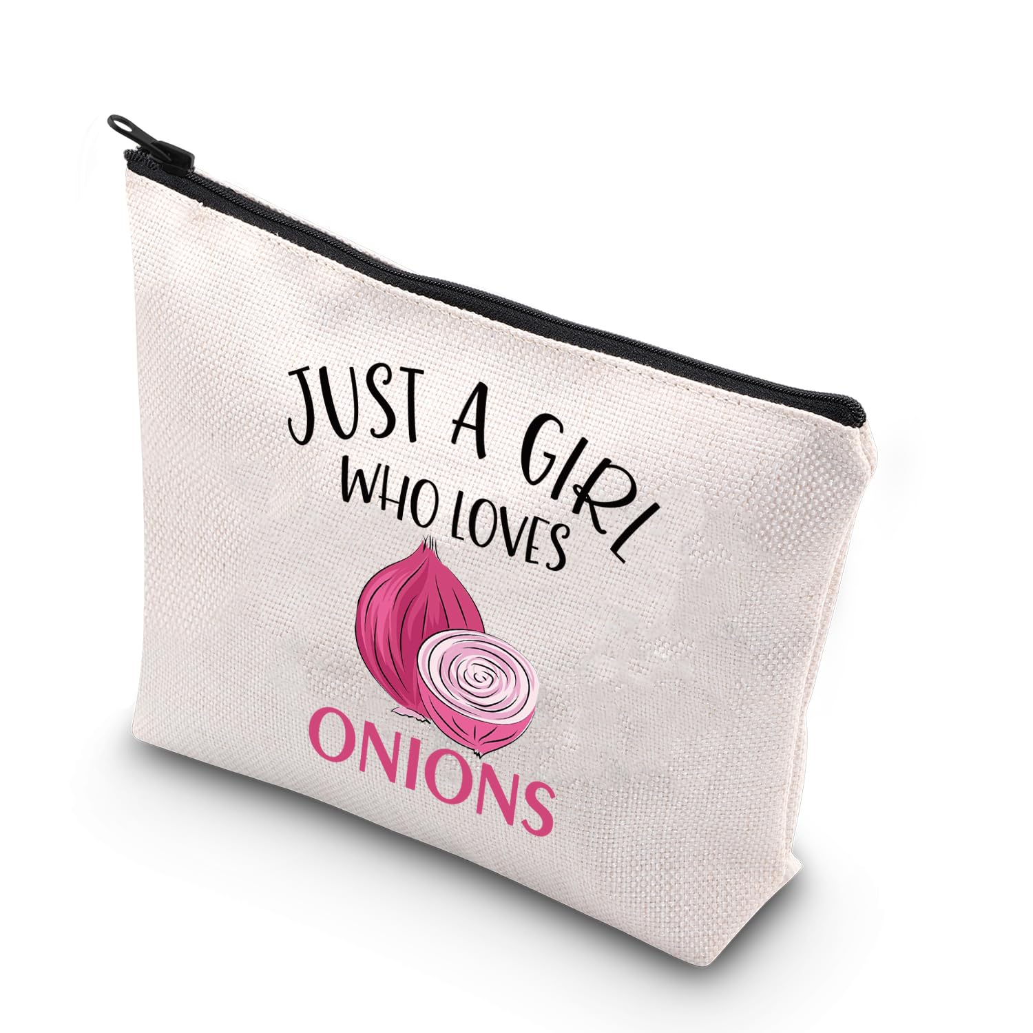 BDPWSS Funny Onion Pattern Makeup Bag & Toiletry Pouch - Cute Onion Lover Gift for Women, Girls Who Love Onions - Perfect for Travel, Cosmetics Storage & Unique Vegetable-Themed Gifts