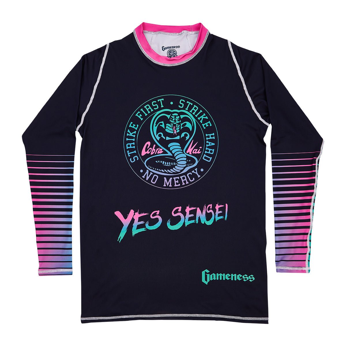 Yes Sensei Long Sleeve Rash Guard UPF 50+ Sun Protection - Men's Swim Shirt for Surfing, Swimming & Water Sports - Quick Dry & Comfortable Fit