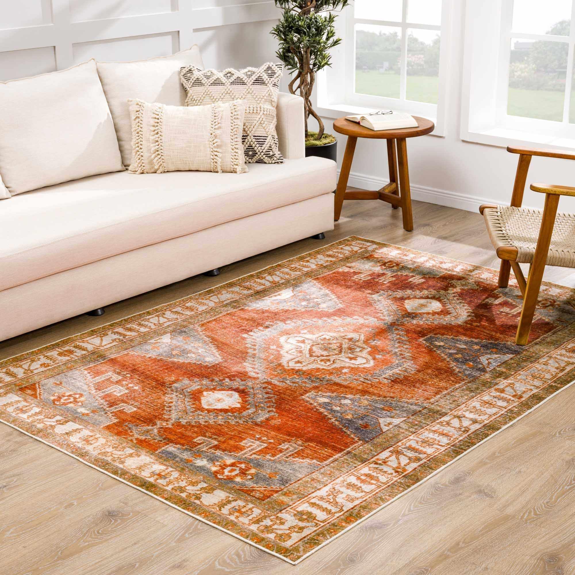 Hauteloom Kullar Machine Washable Area Rug 5' x 7'6