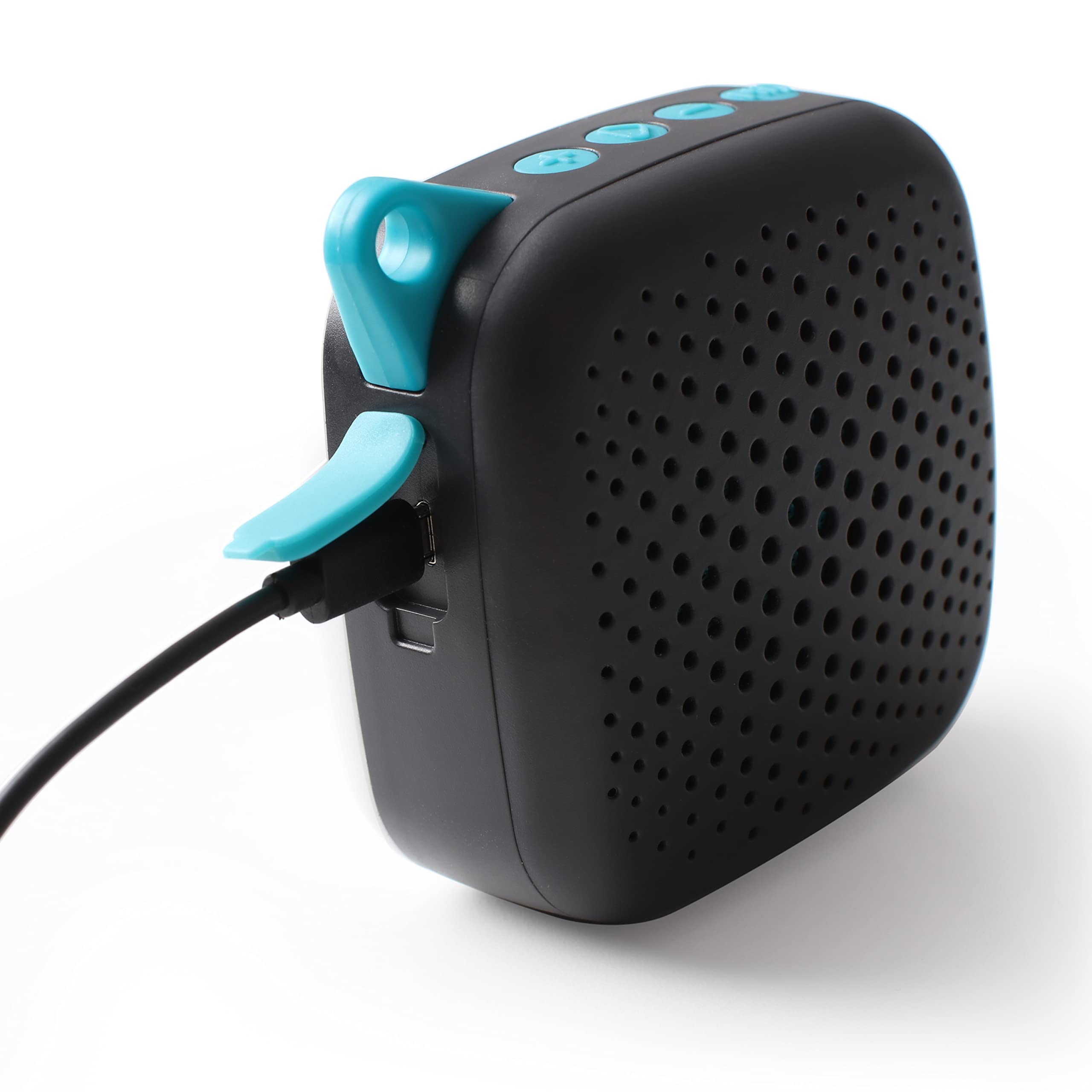 Boompods Rhythm Portable Bluetooth Speaker with Alexa - IPX7 Waterproof, 5Hr Battery, Light Show, Wireless Travel Speaker for iPhone & Smart Devices - Perfect for Shower, Pool, and Outdoor Adventures