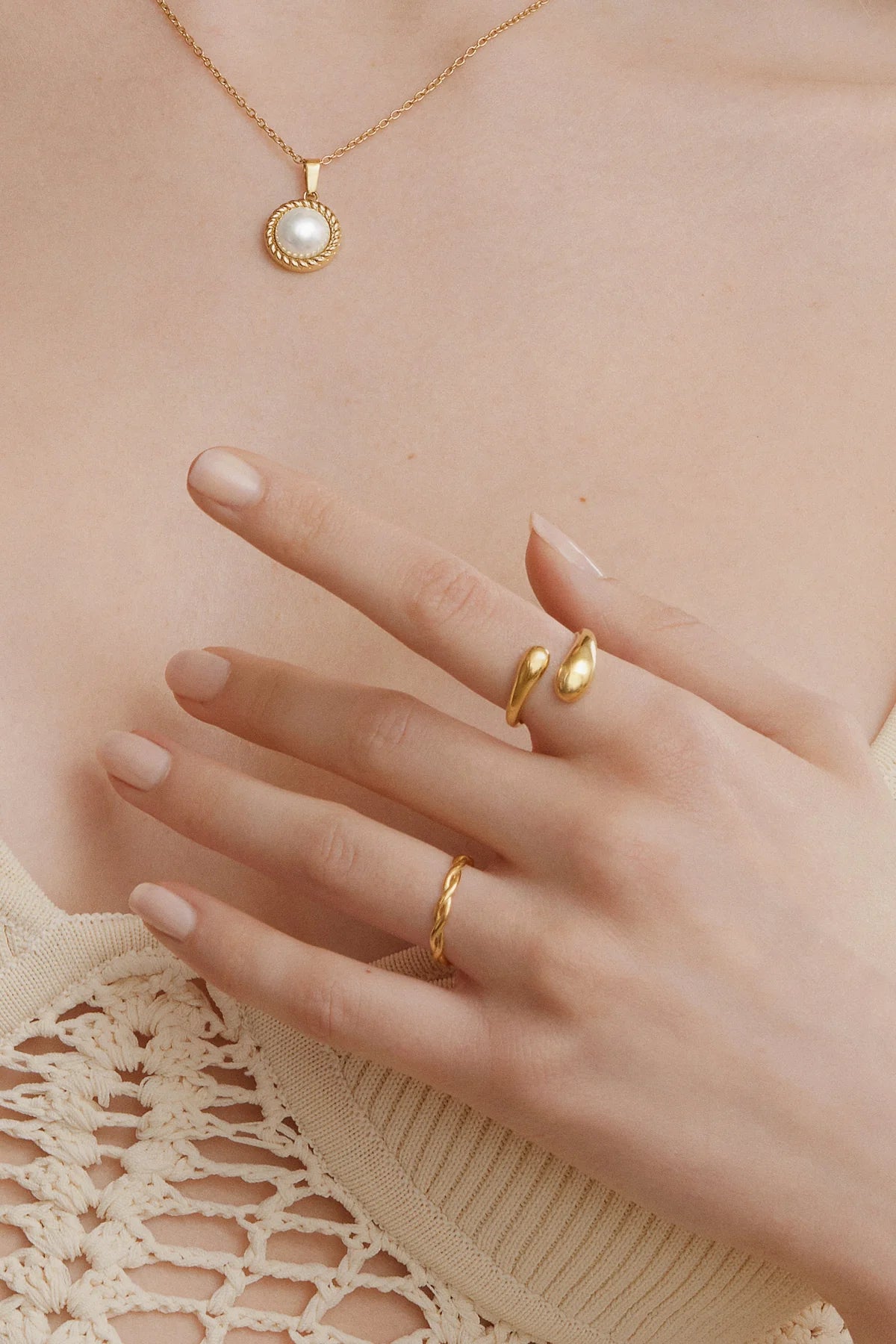 Double Dome Ring for Women - Minimalist Stackable Dome Rings Set - 925 Sterling Silver Dome Band Rings - Perfect for Layering, Stacking & Everyday Wear