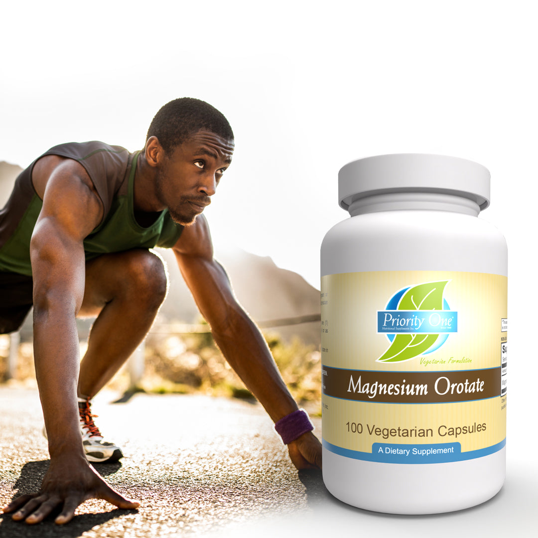 Magnesium Orotate Supplement - 100 Vegetarian Capsules for Muscle Recovery, Heart Health & Stress Relief | Supports Energy & Sleep