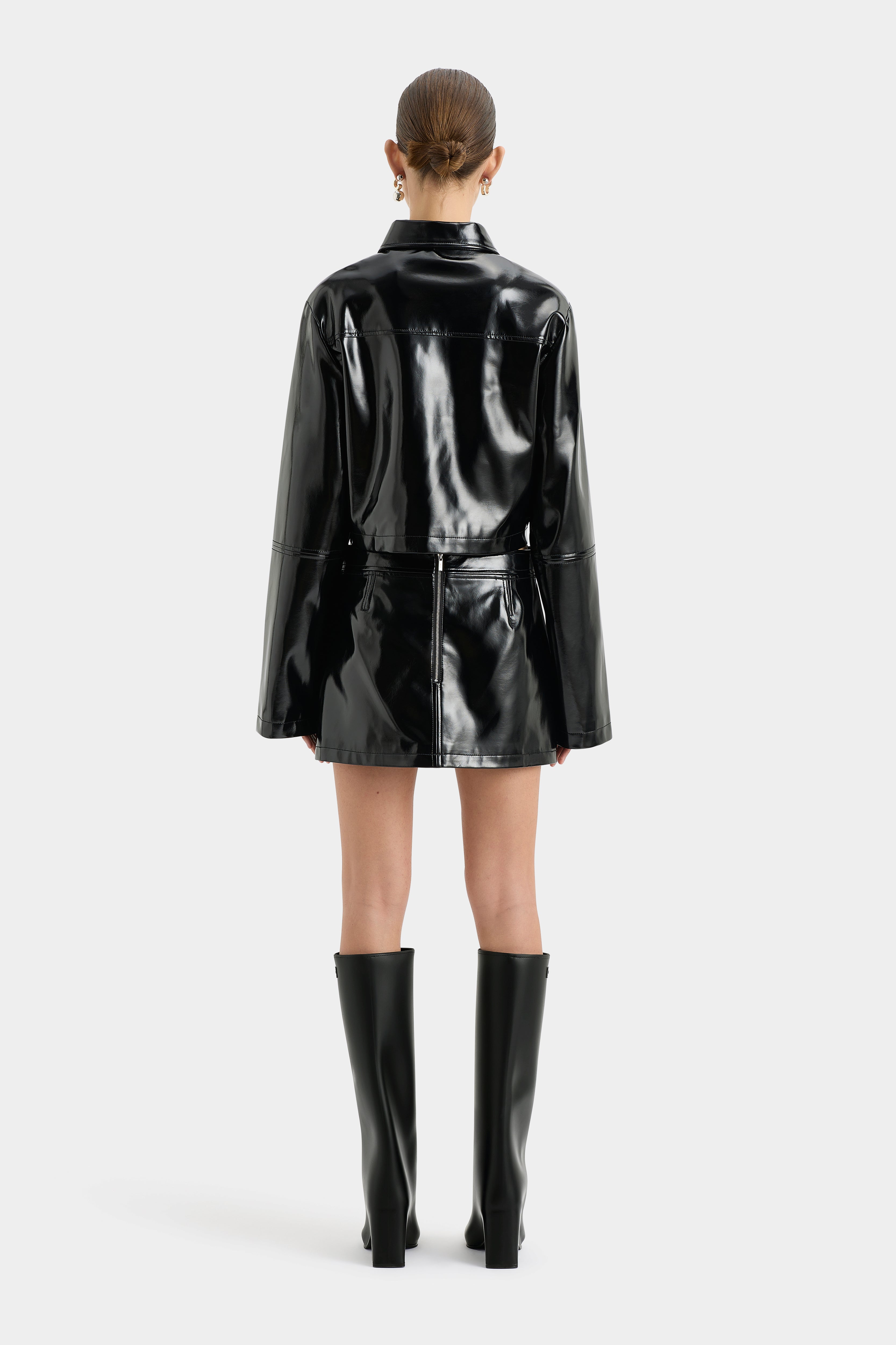Midnight Black Mini Skirt for Women - Sexy High Waist Short Skirt for Night Out, Party, and Date Night