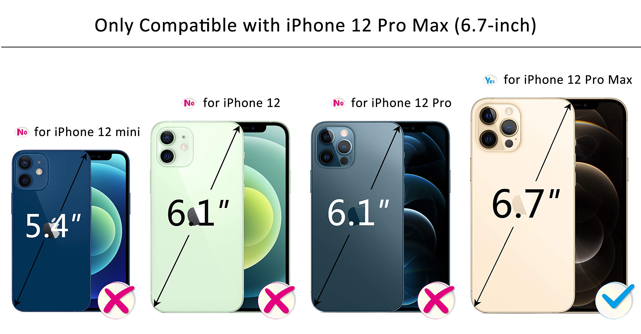 Premium Genuine Leather Flip Wallet Case for iPhone 12 Pro Max 6.7