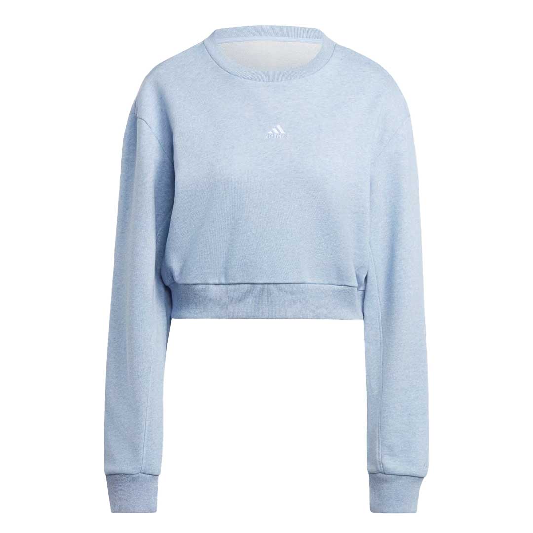Adidas Women's All SZN French Terry Sweatshirt - Soft Casual Pullover Hoodie for Workout & Lounge Wear (IC6488) | Perfect for Gym, Yoga, and Everyday Comfort