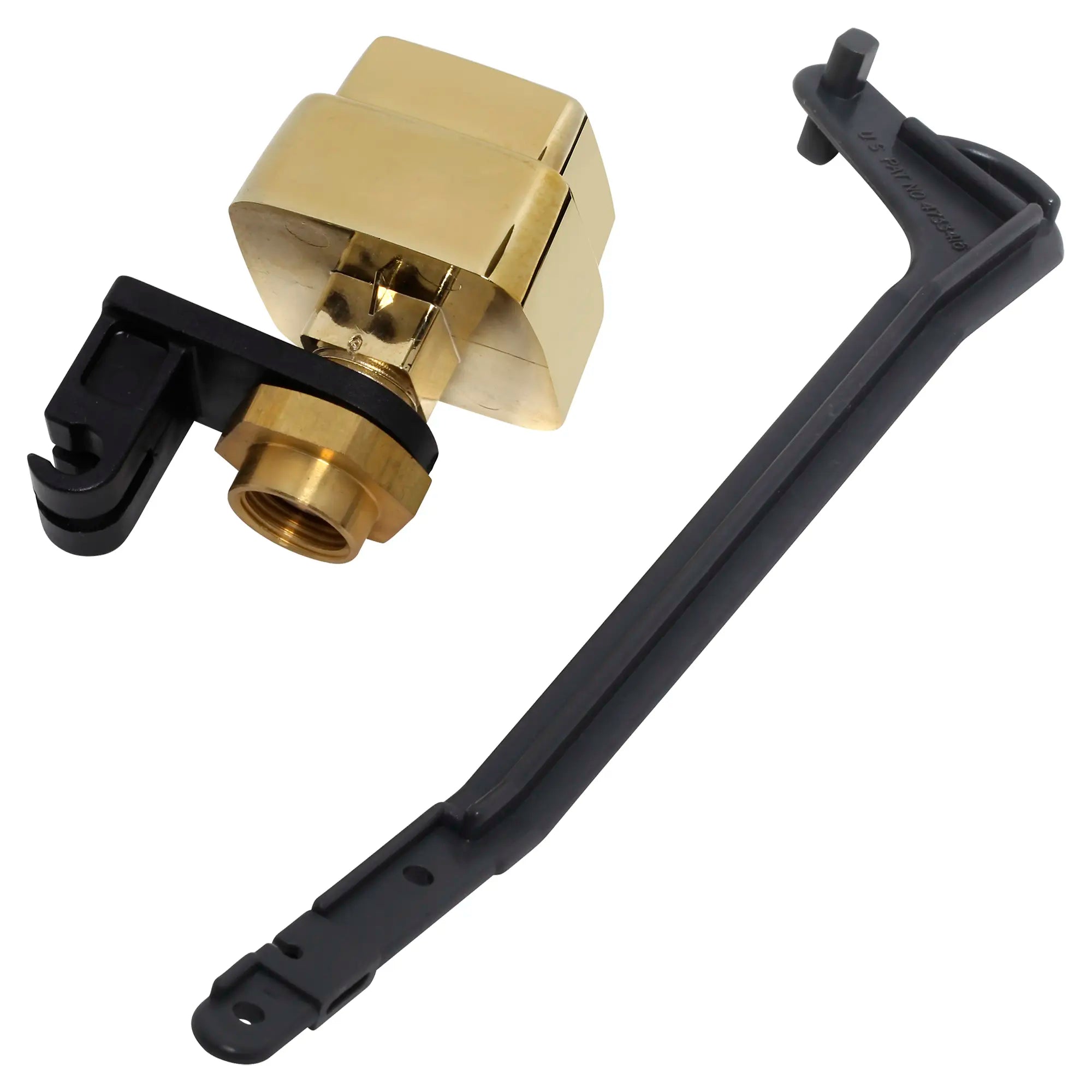 Ellisse One Piece 1.6 GPF Left Hand Trip Lever Toilet Flush Valve Assembly - Perfect for Bathroom Renovation & Plumbing Repair