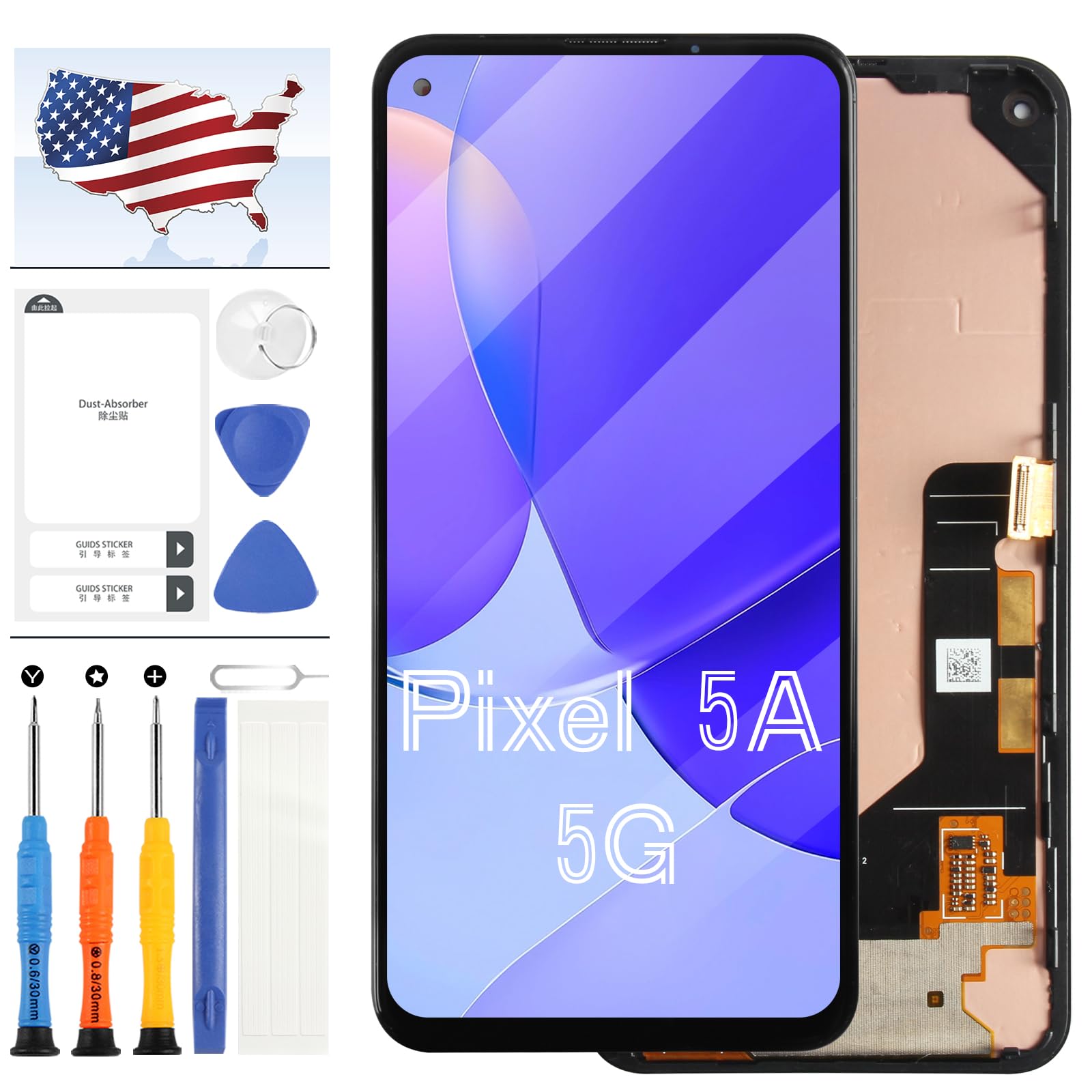 Google Pixel 5A 5G LCD Screen Replacement Kit - 6.34