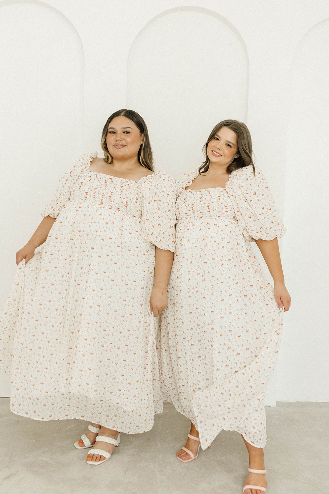 Melody Maxi Dress with Pleats & Bow Detail - Ivory Floral Print Maternity Dress | Bump Friendly & Inclusive Sizing (S-3XL) | Perfect for Weddings, Baby Showers & Summer Events