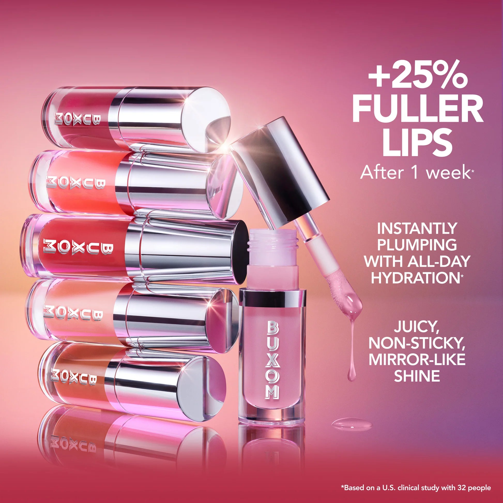 Full On™ Plumping Glossy Lip Oil - Hydrating & Volumizing Lip Treatment for Luscious Lips | Perfect for Daily Wear, Date Night & Special Occasions