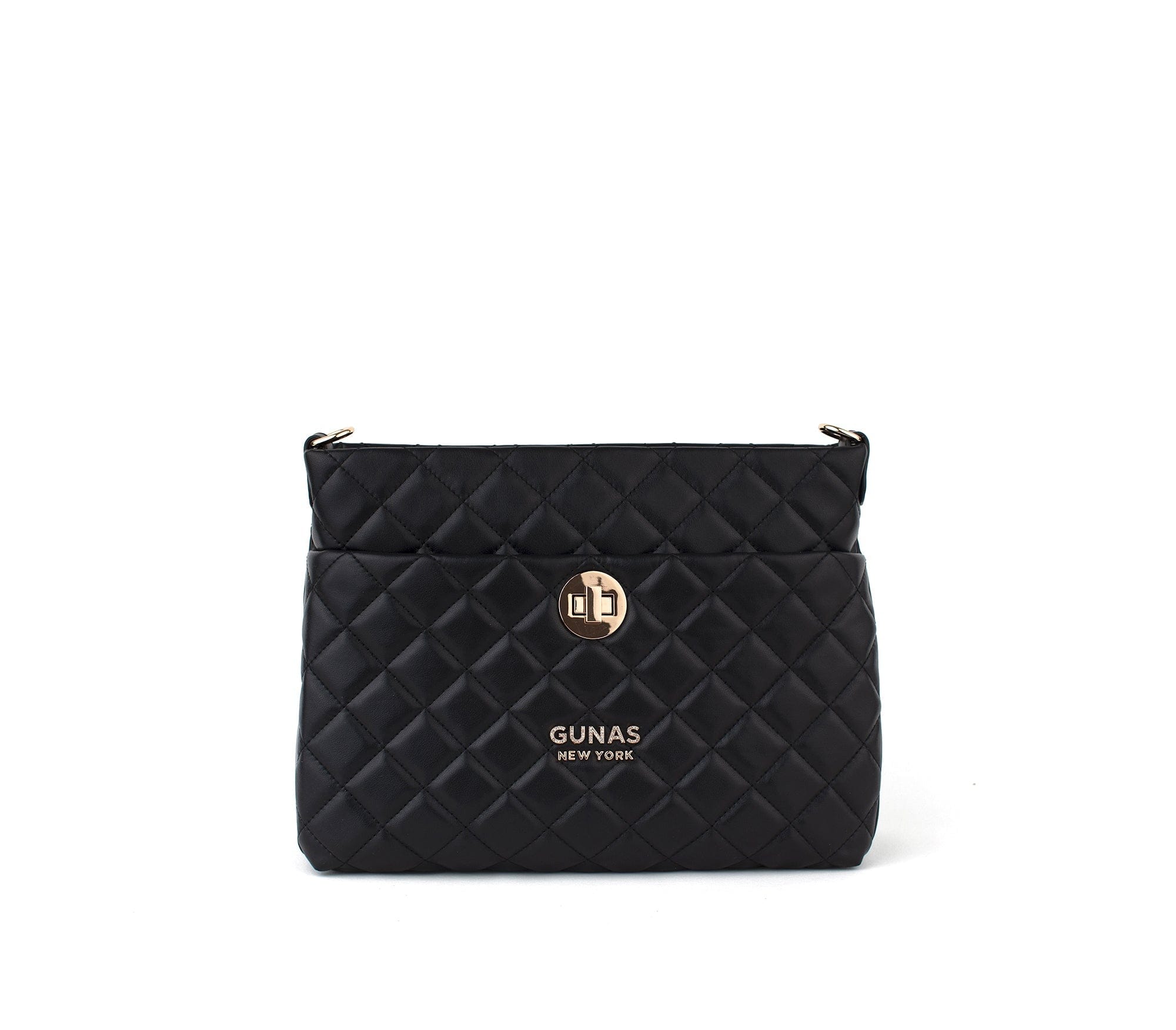 Eco-Friendly Koi Quilted Vegan Leather Shoulder Bag for Women - Stylish Black Crossbody Purse | Perfect for Work, Travel & Everyday Use