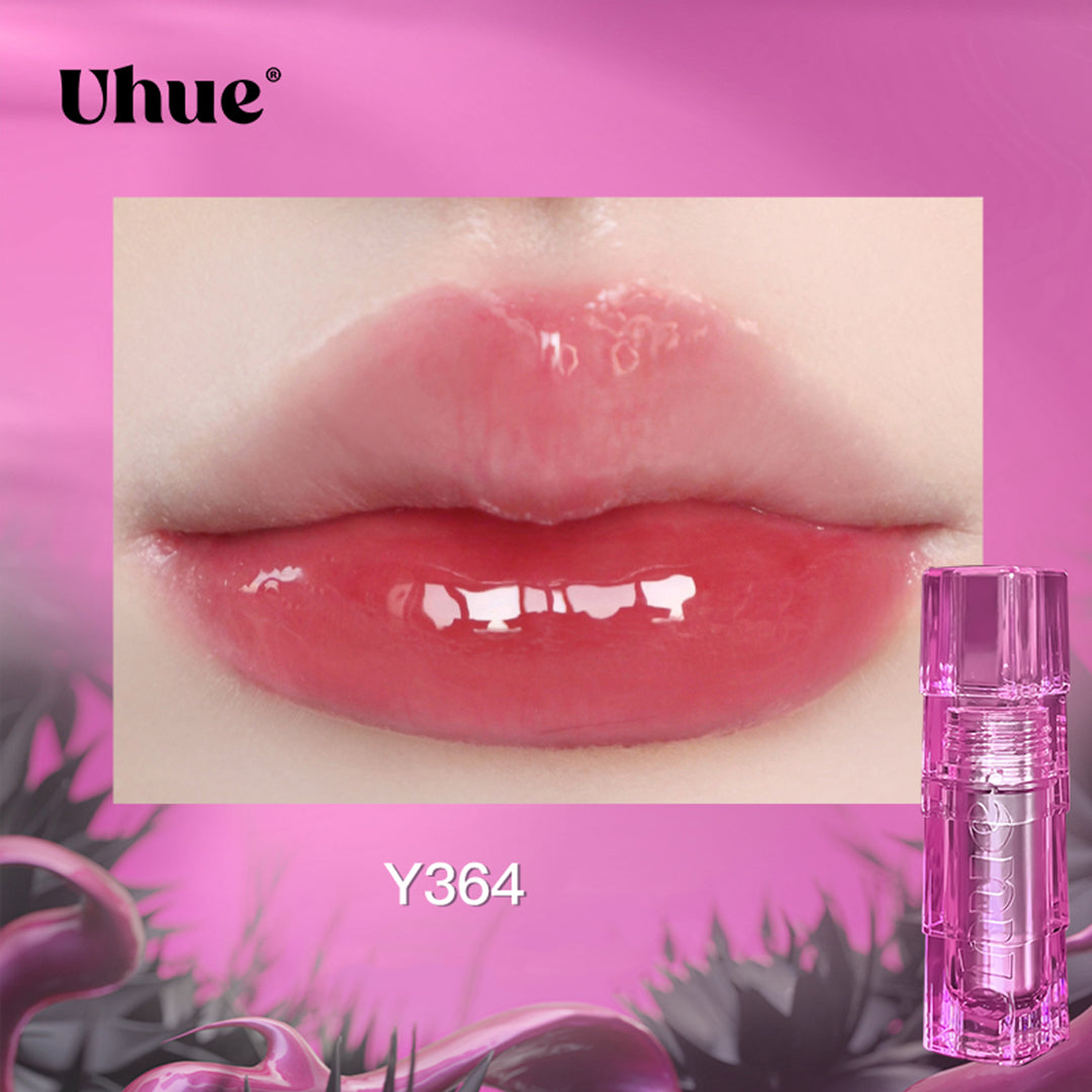 Uhue Sweet Cool Black Pink & Blue Glossy Lip Lacquer - Long Lasting High Shine Lip Gloss for Women, Perfect for Parties, Date Night & Everyday Wear