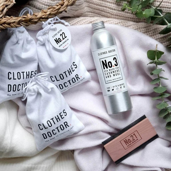 Premium Cashmere & Wool Care Kit - Gentle Laundry Detergent & Fabric Conditioner for Delicate Sweaters & Coats - Perfect for Hand Washing & Dry Cleaning at Home