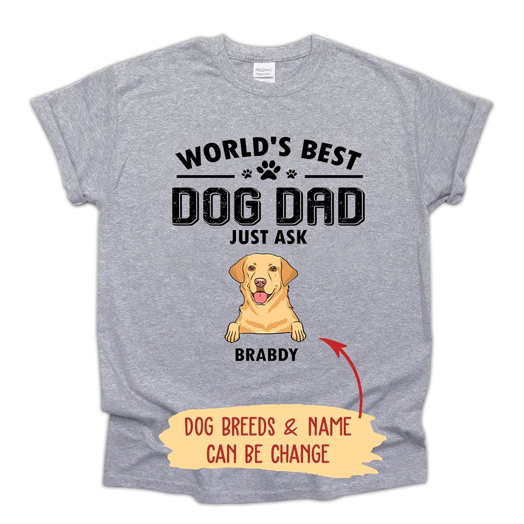Custom Dog Shirts for Men & Women - Unique Dog Mom & Dog Dad Gifts, Personalized Dog Lover Presents & Memorial Keepsakes - Perfect for Birthdays, Holidays & Pet Remembrance