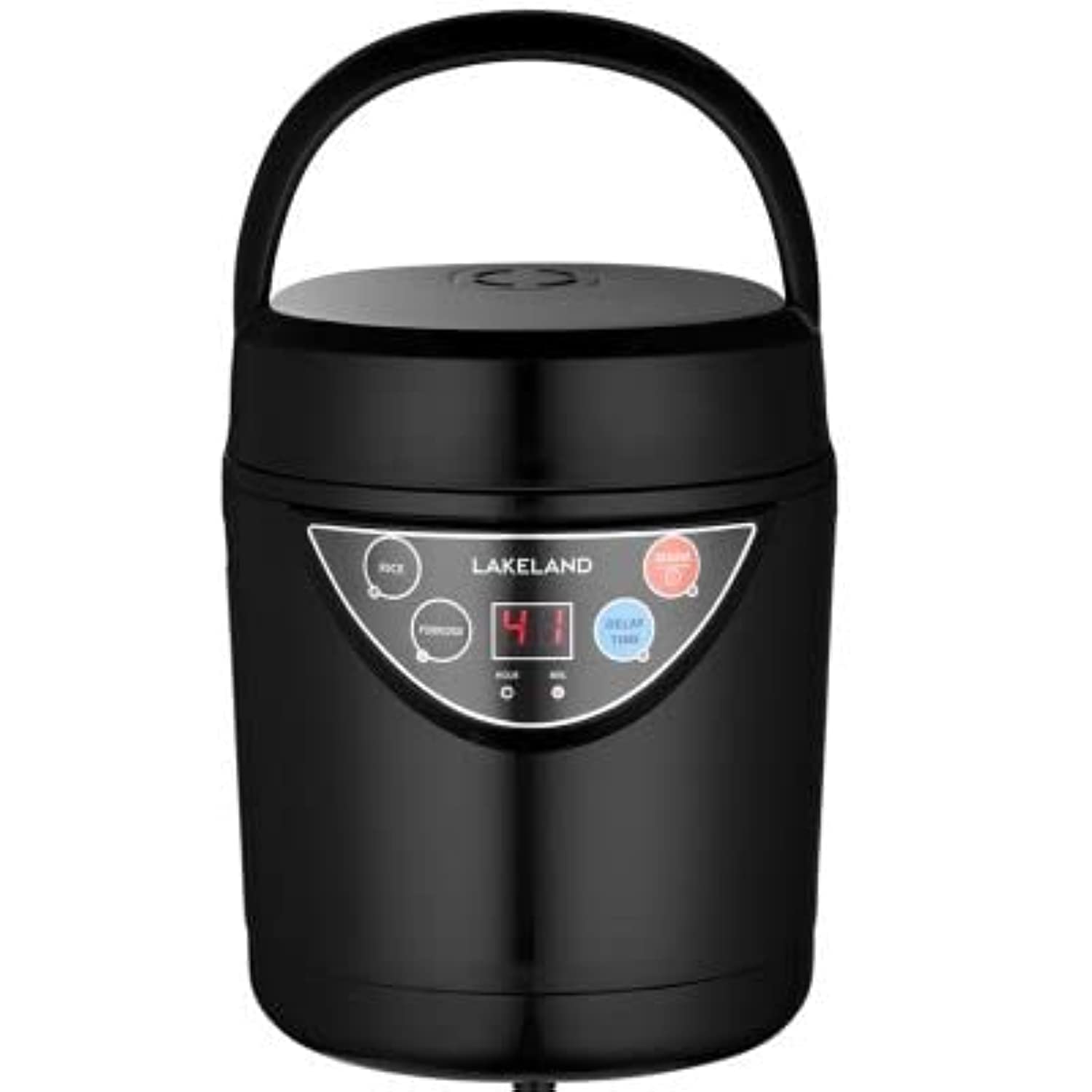 Lakeland 2-Cup Mini Electric Rice Cooker - 500ml Non-Stick Pot for White Rice, Brown Rice & Porridge | Perfect for Dorms, Offices & Small Kitchens